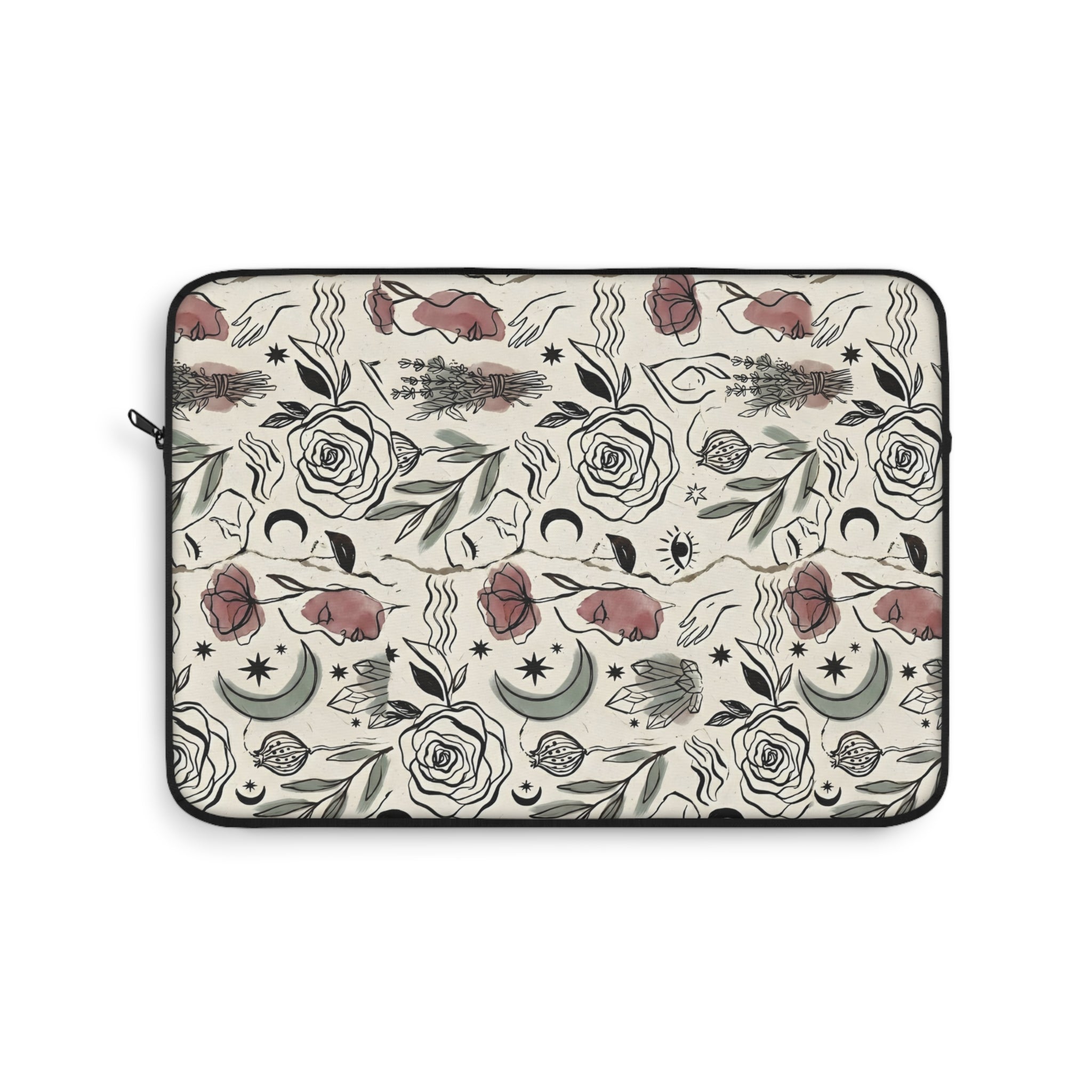 Moon & Flower Laptop Sleeve