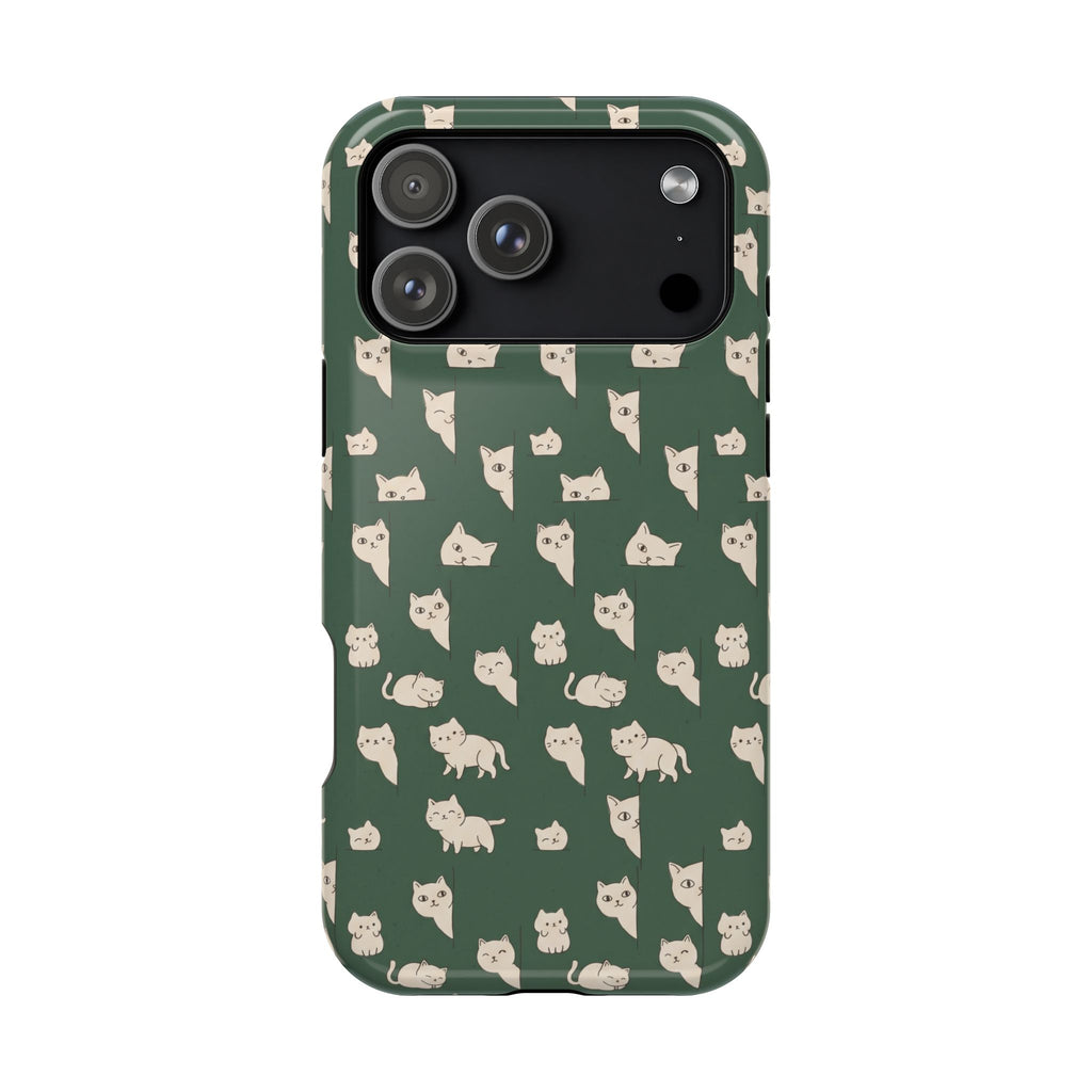 Green Cat Hard Case