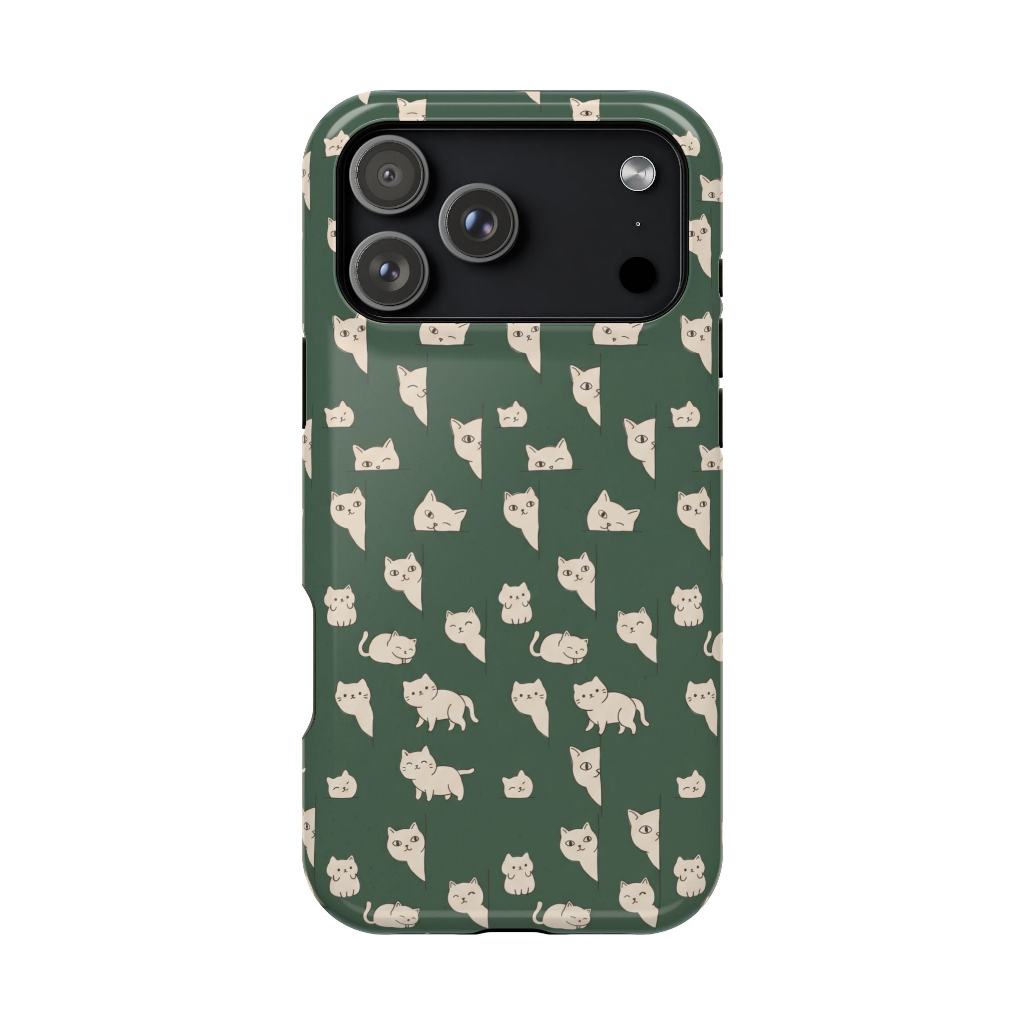 Green Cat Hard Case