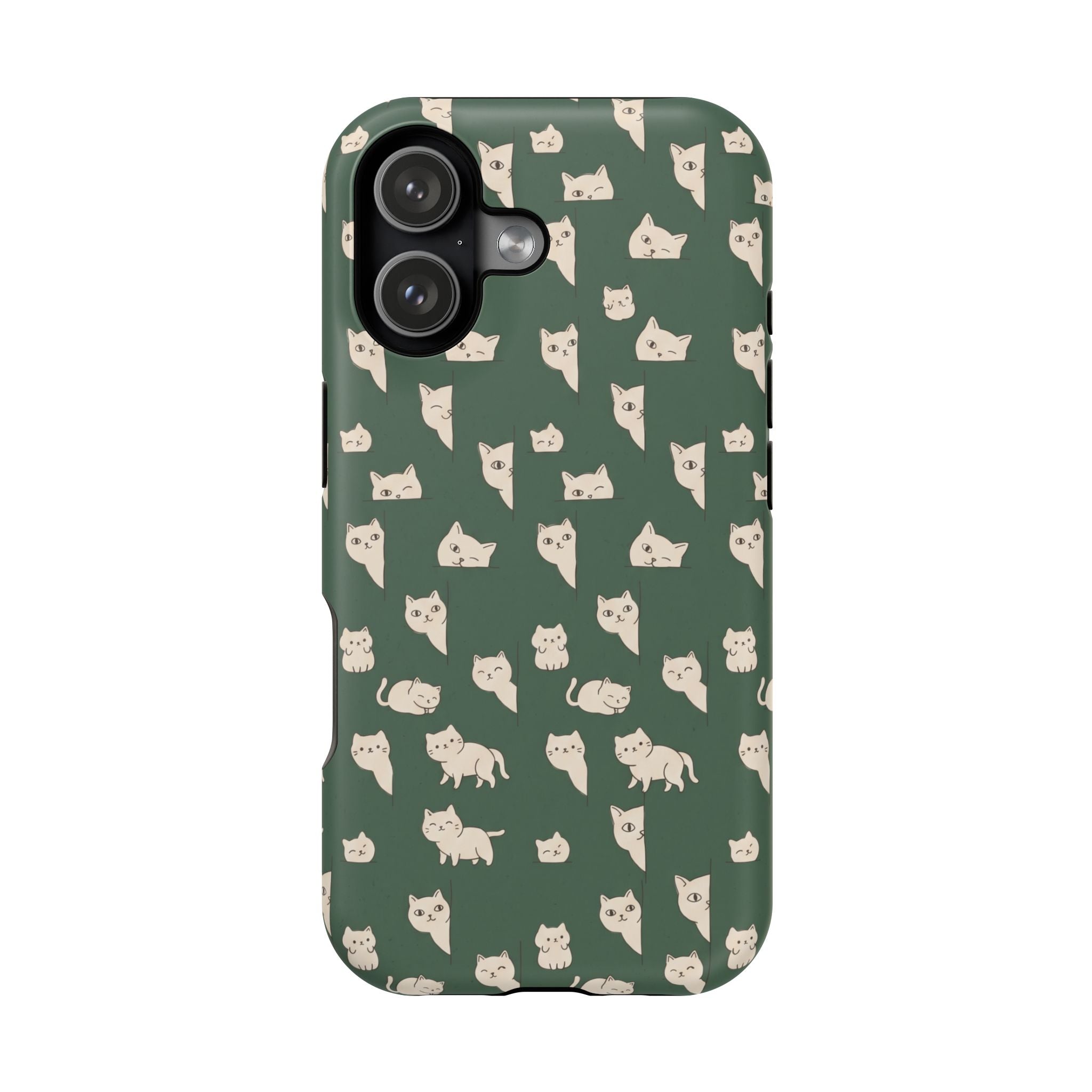 Green Cat Hard Case