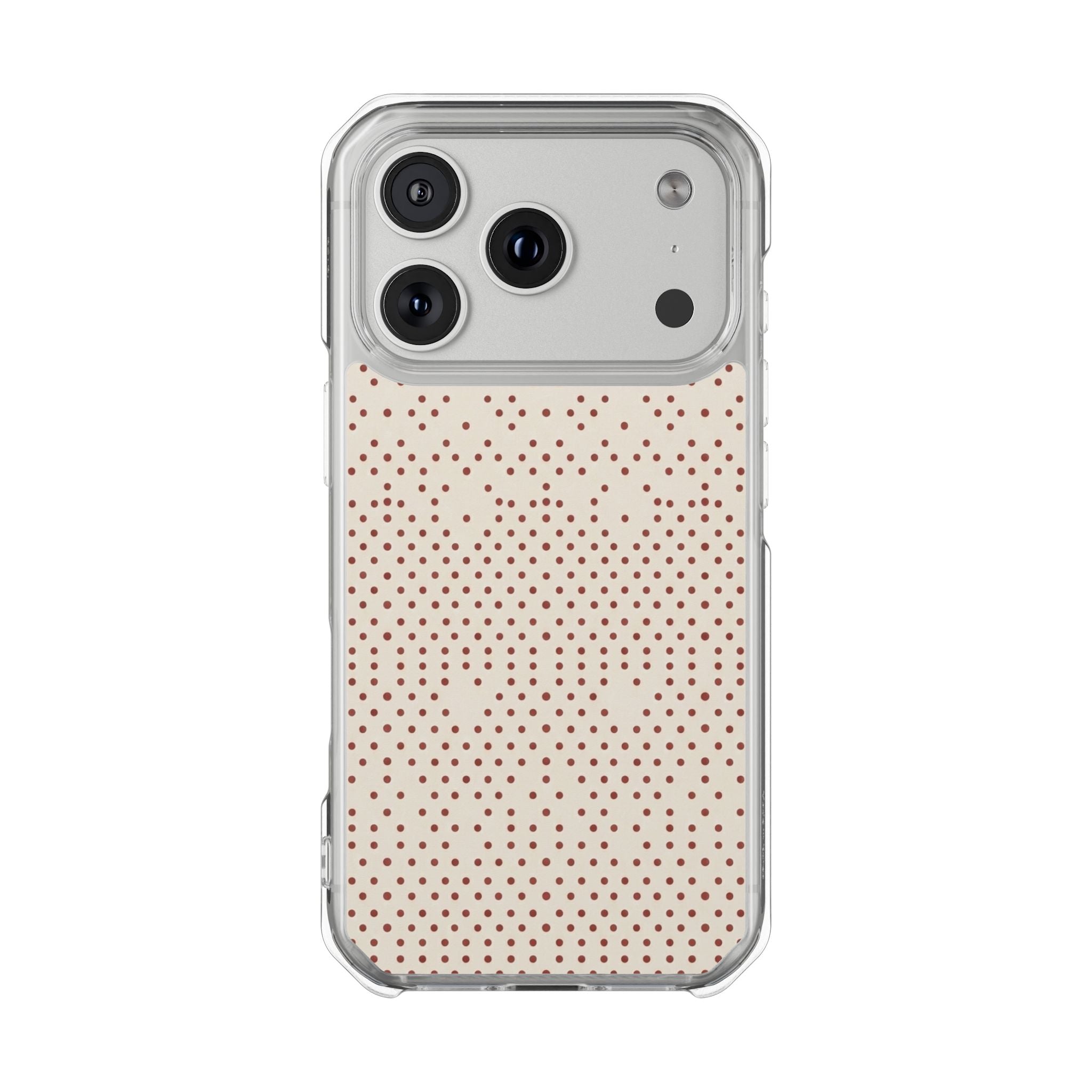 Cinnamon Dots Clear Impact Cases