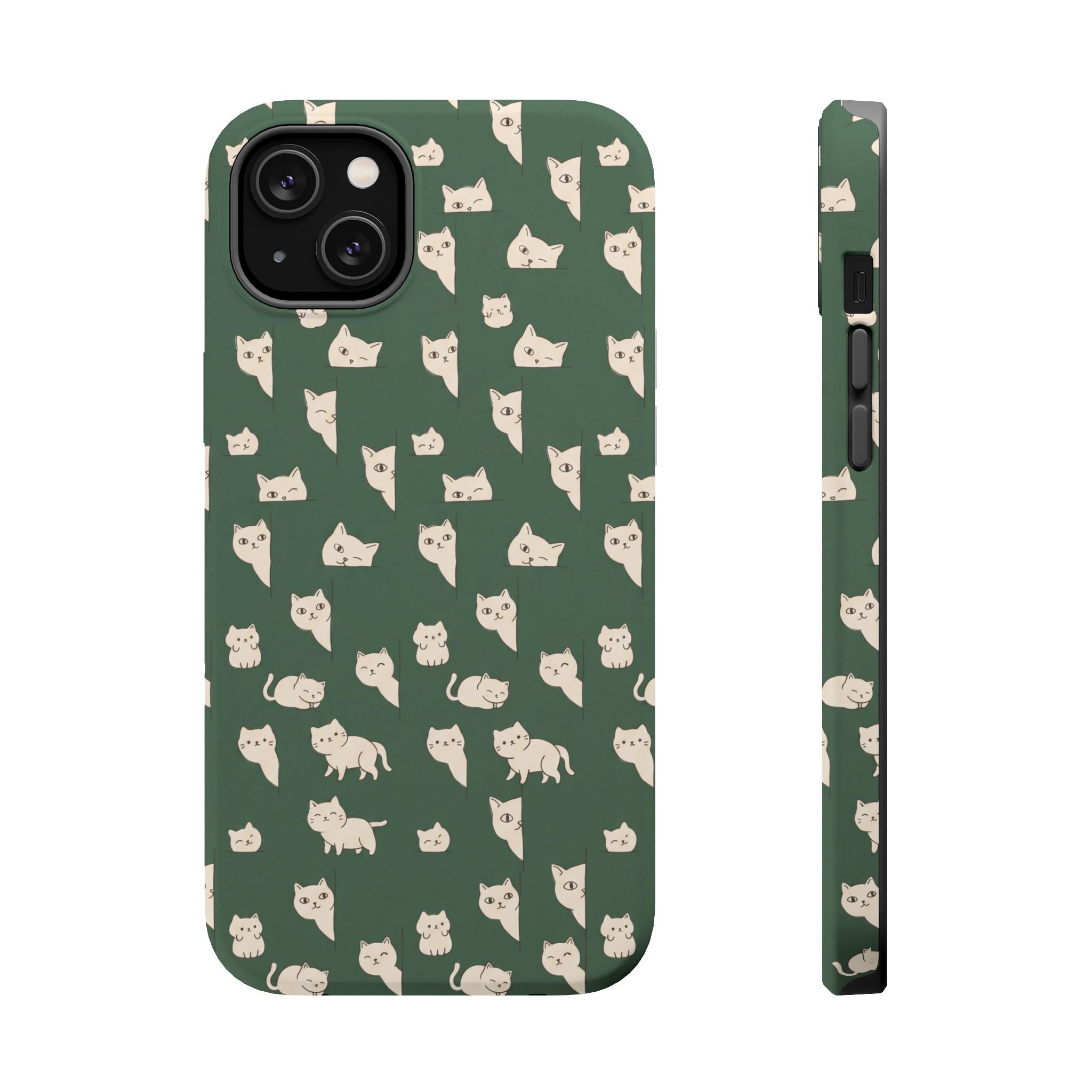 Green Cat Hard Case