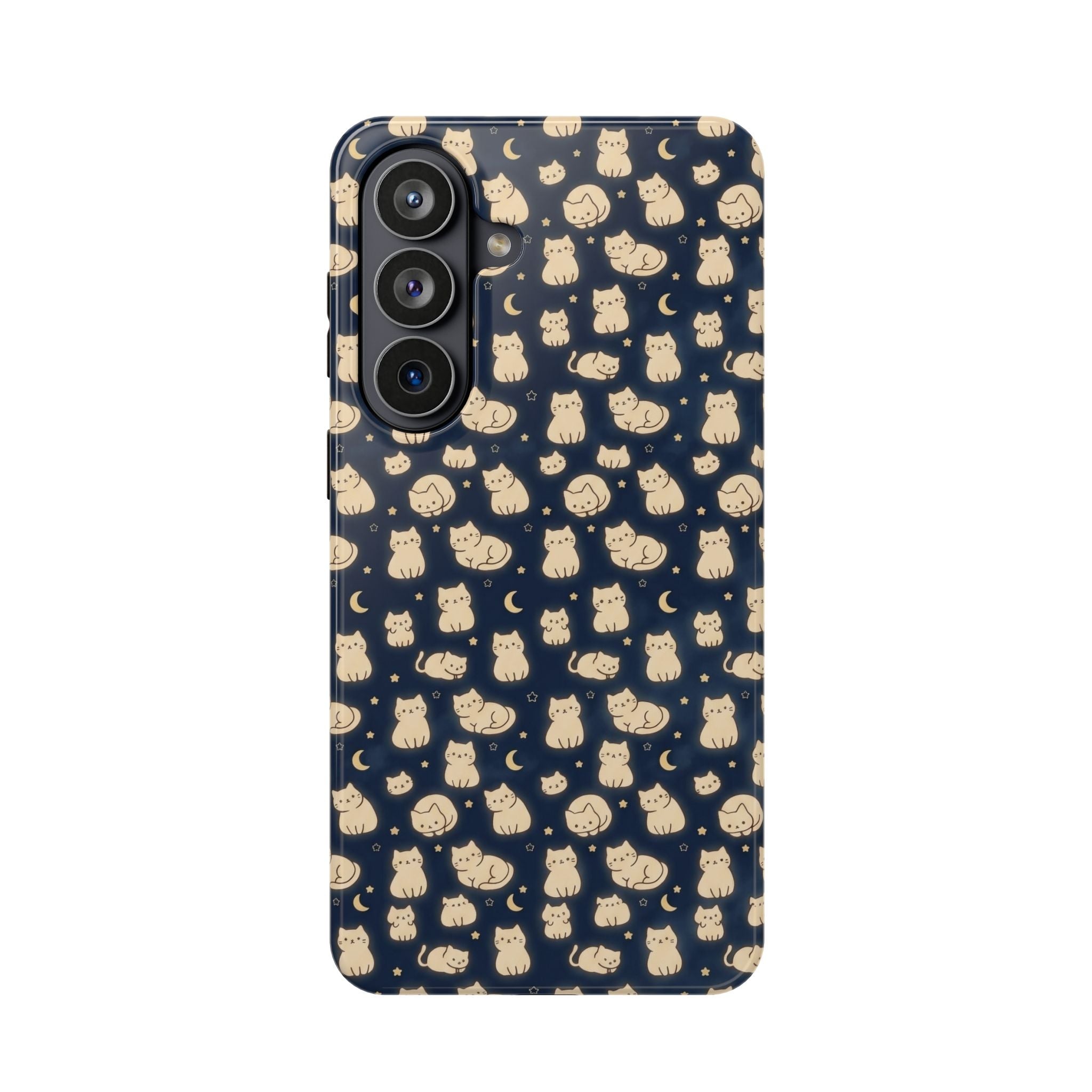 Glowy Cat Clear Hard Case
