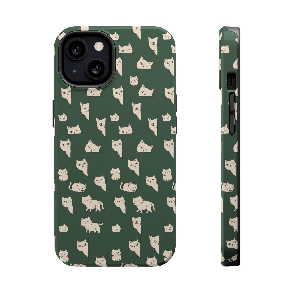 Green Cat Hard Case