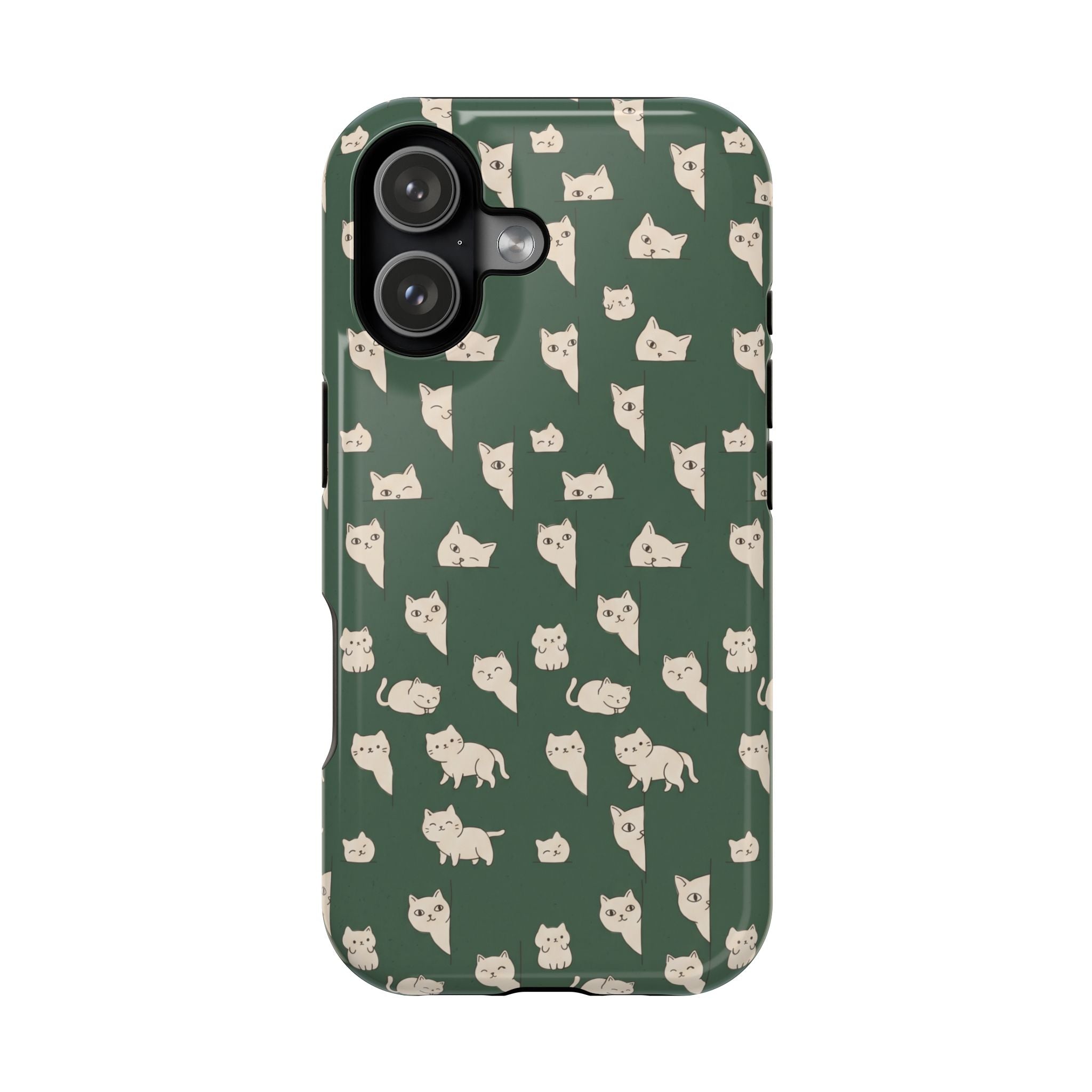 Green Cat Hard Case
