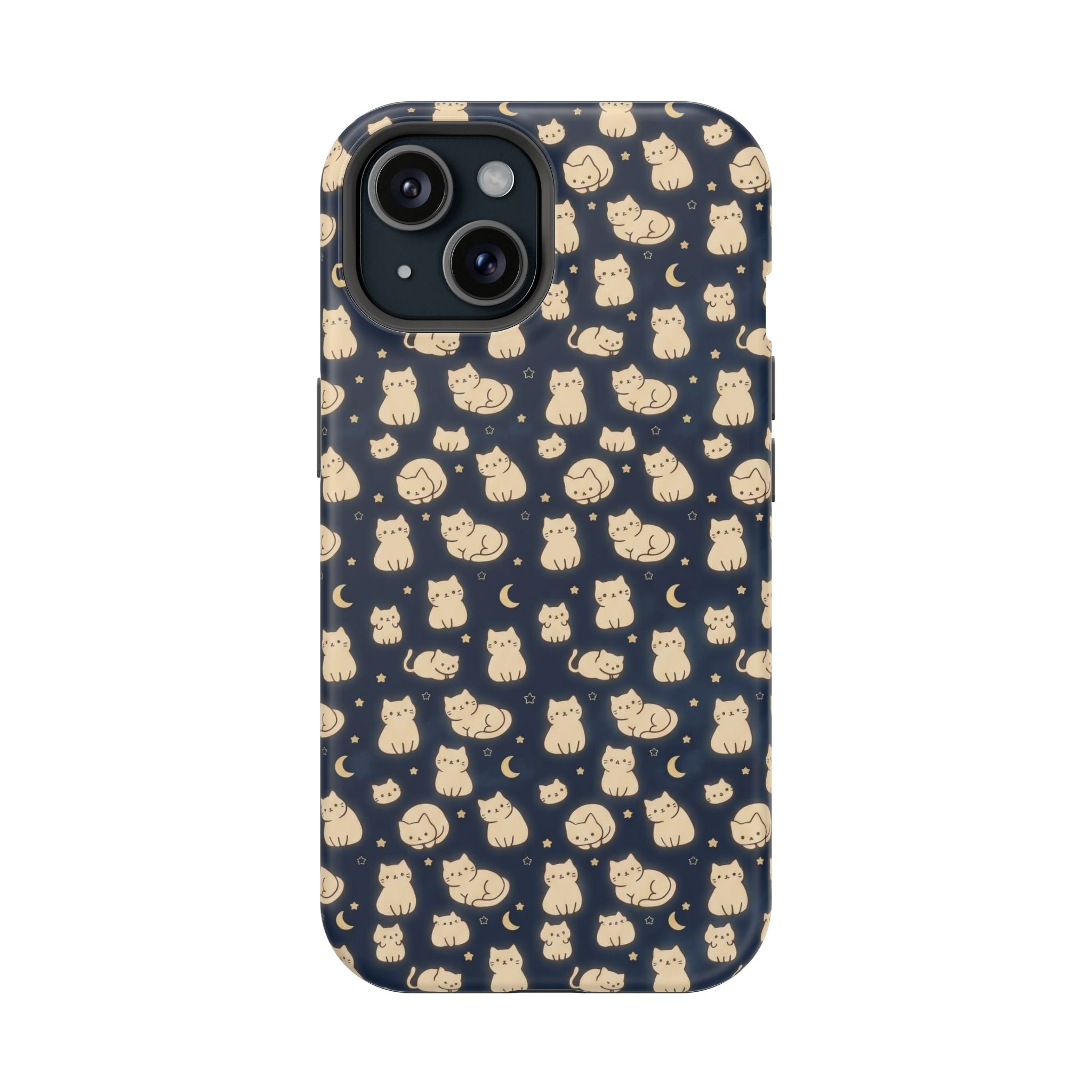Glowy Cat Clear Hard Case