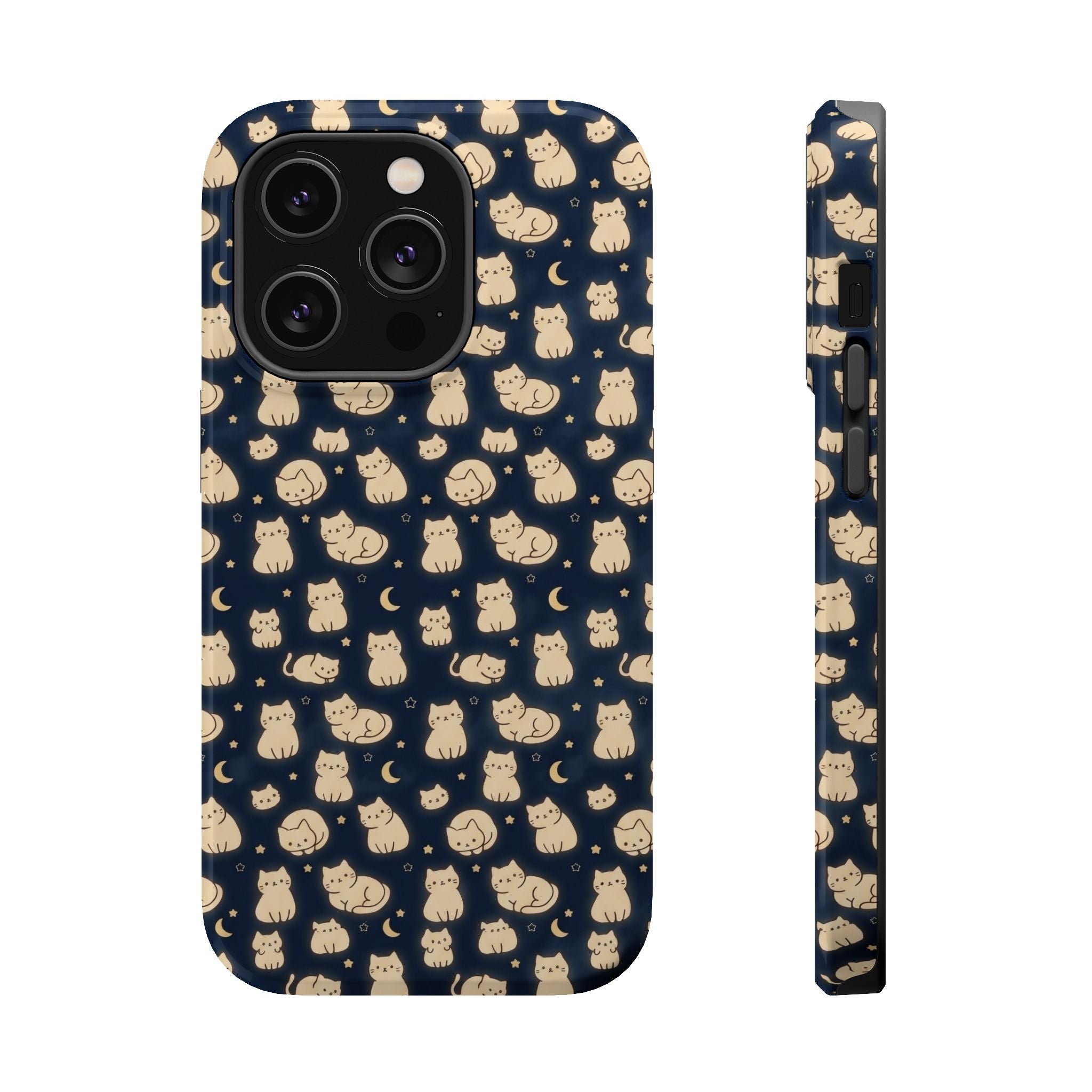 Glowy Cat Clear Hard Case