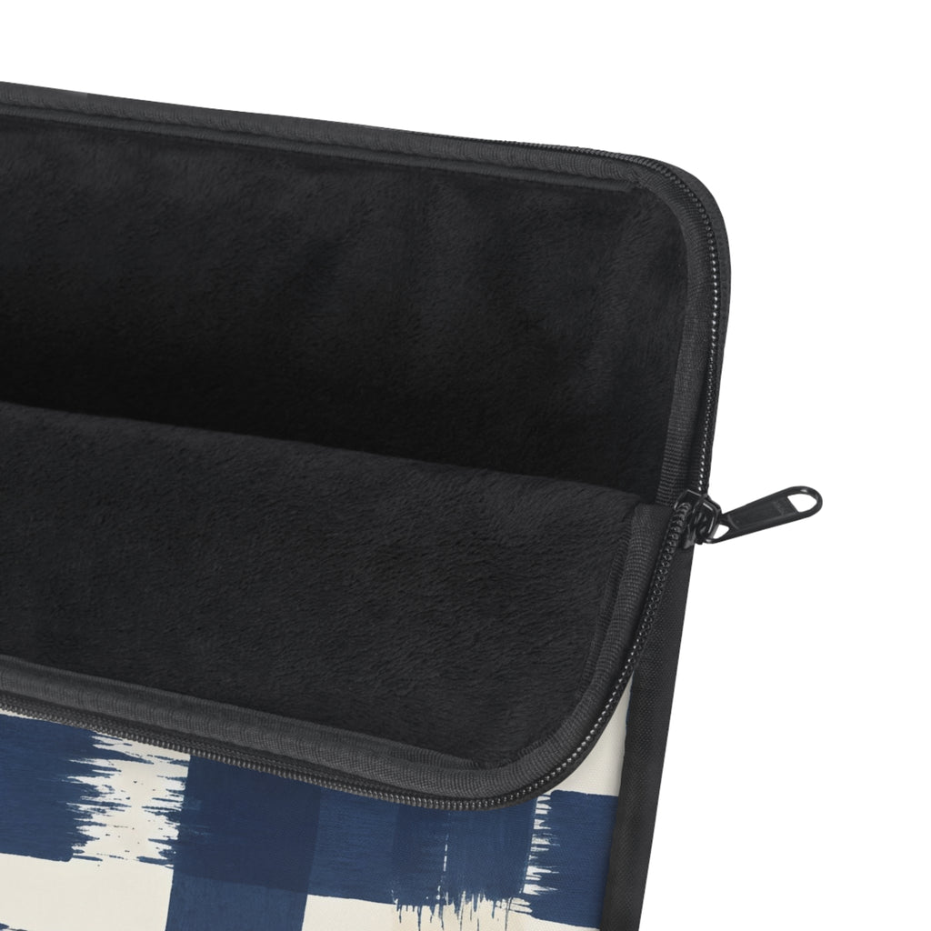 Indigo Check Laptop Sleeve