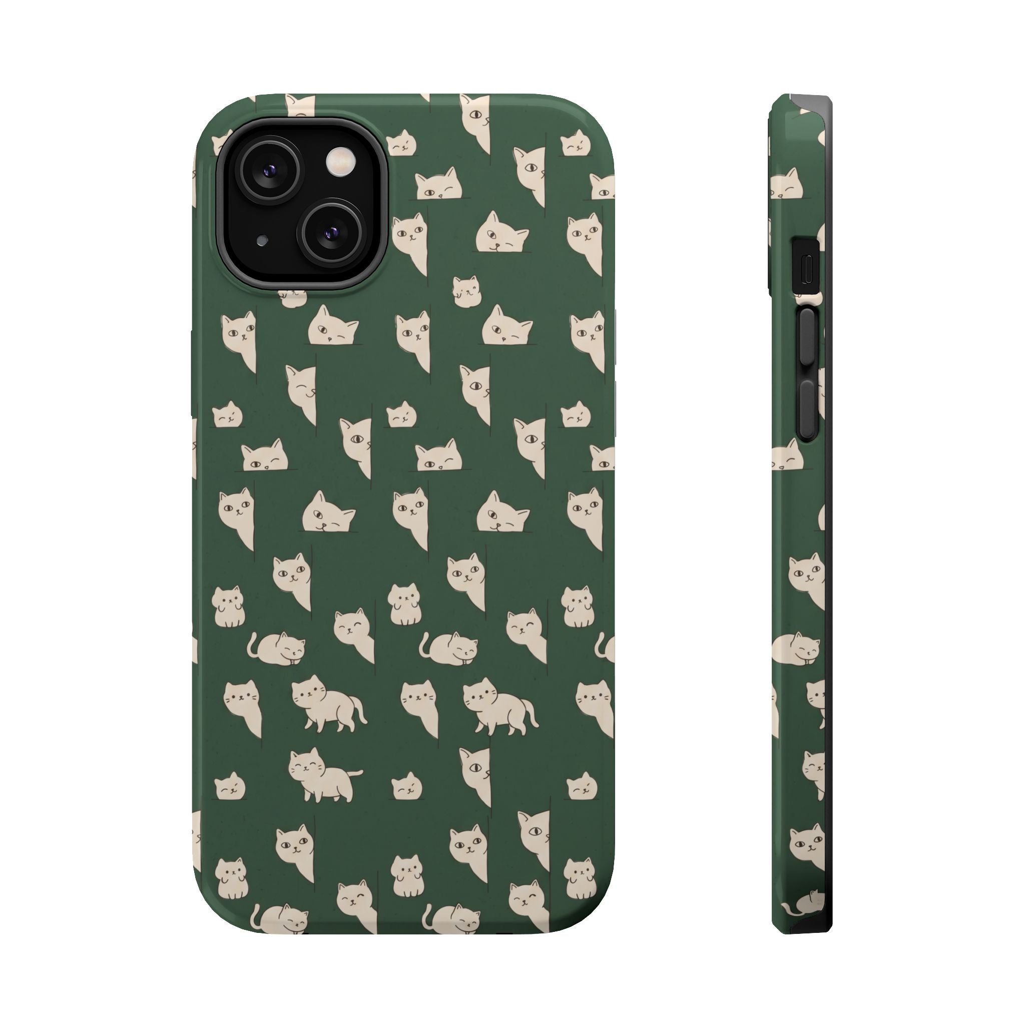 Green Cat Hard Case