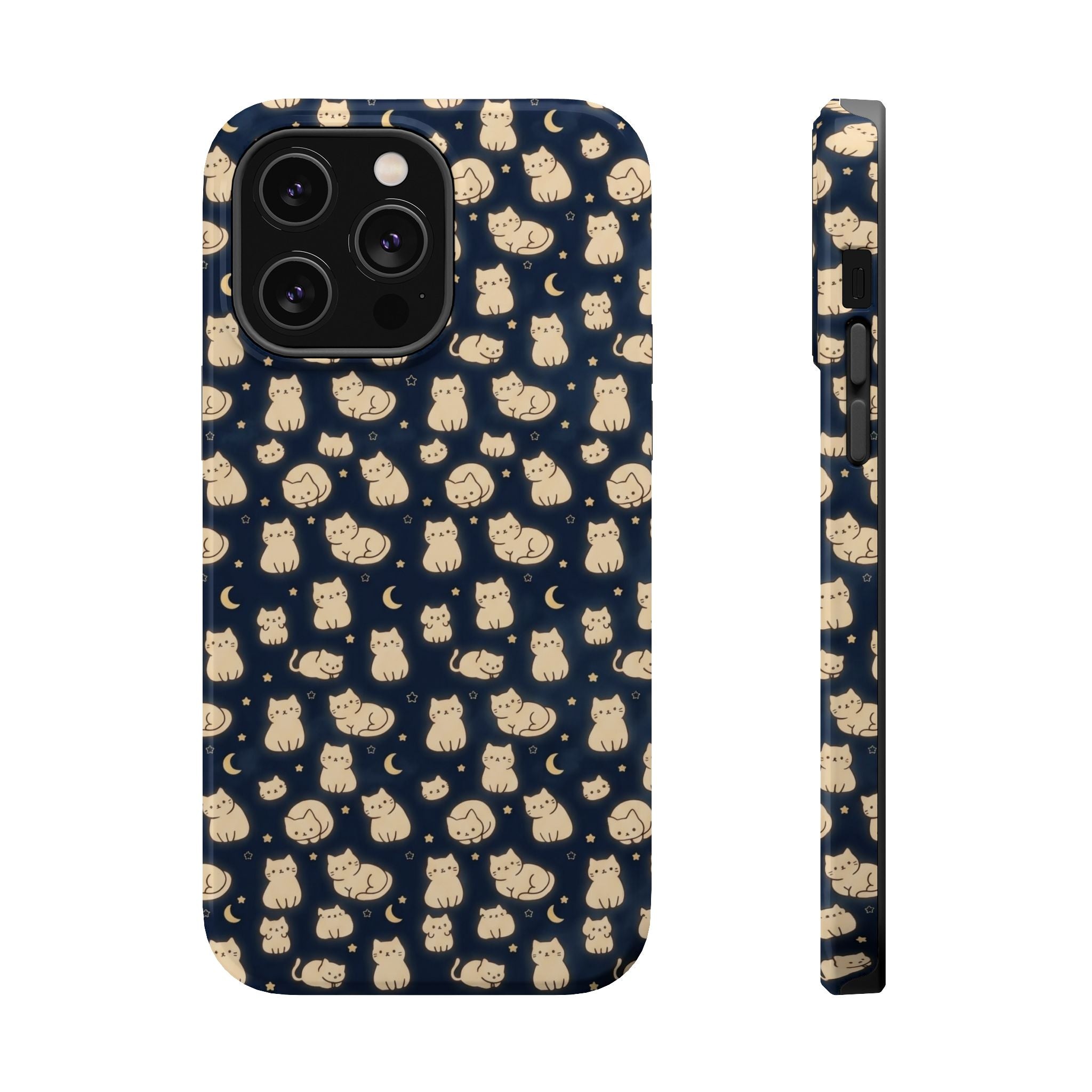 Glowy Cat Clear Hard Case