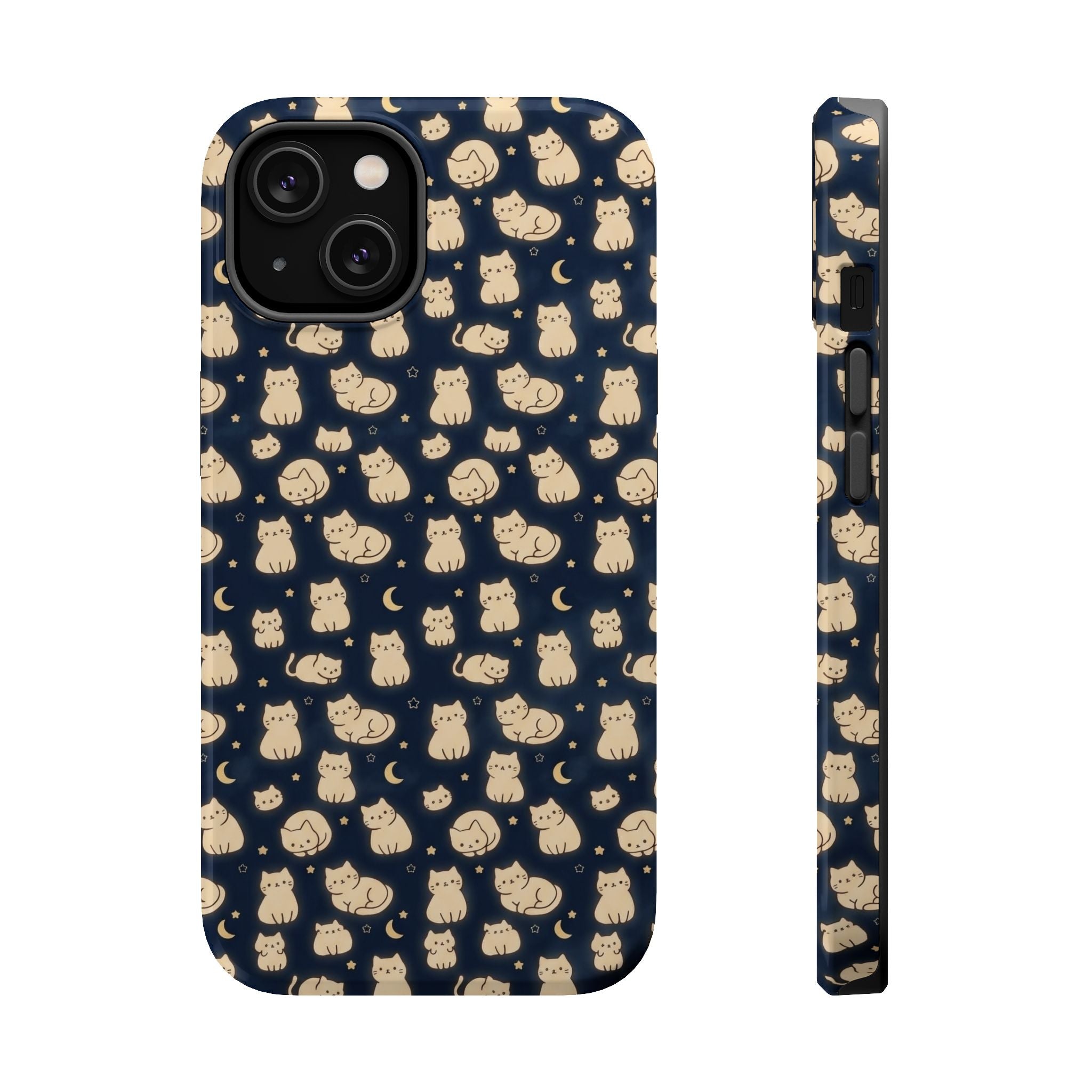 Glowy Cat Clear Hard Case