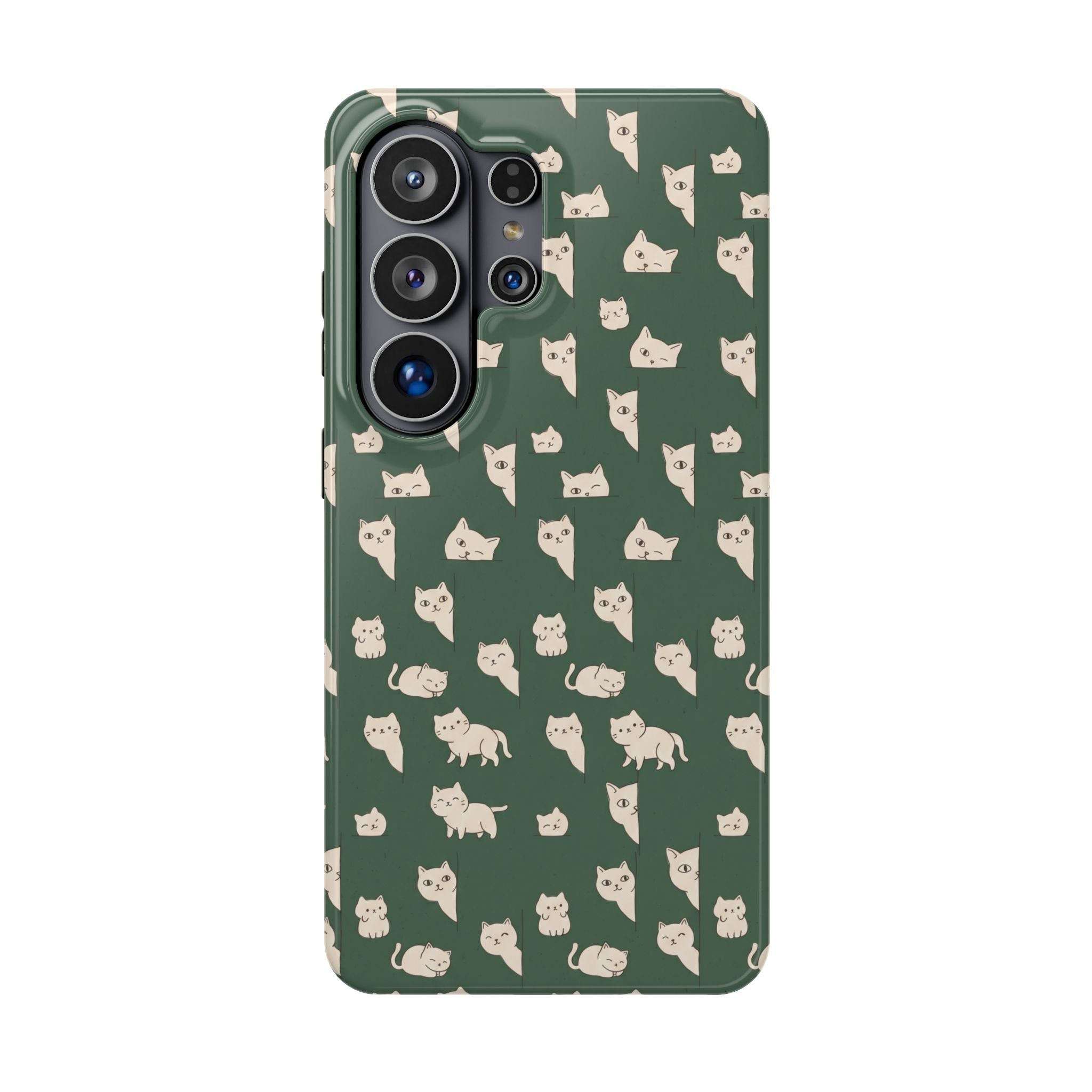 Green Cat Hard Case