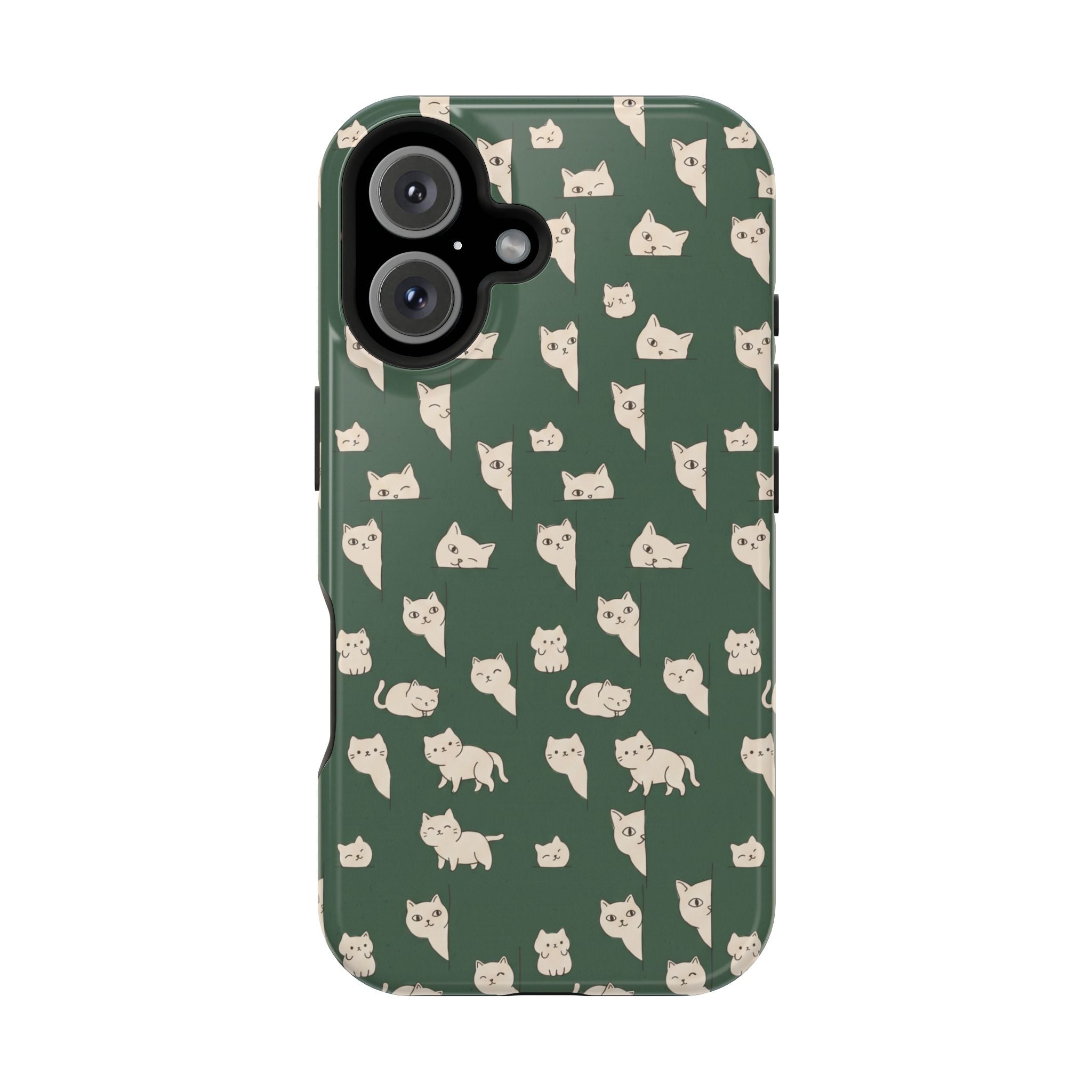 Green Cat Hard Case