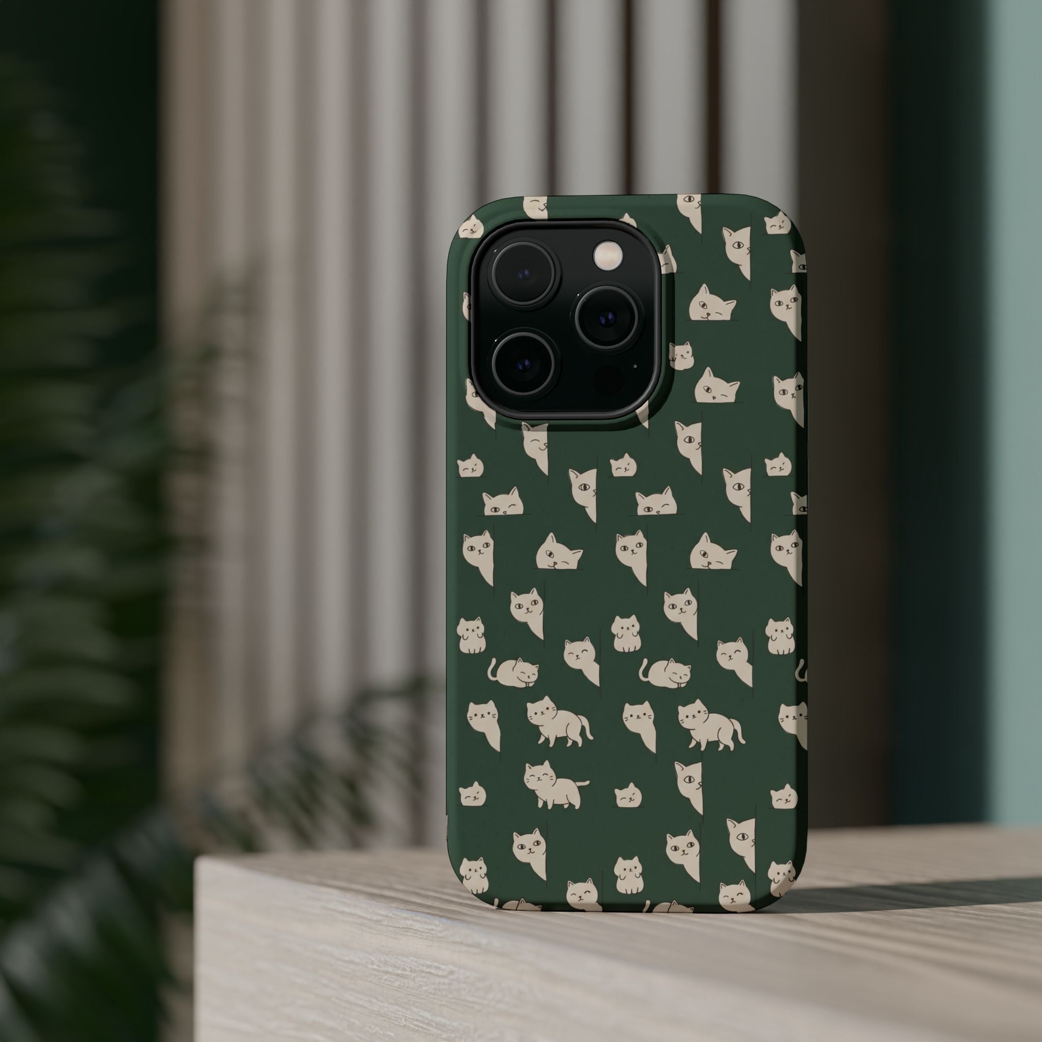 Green Cat Hard Case