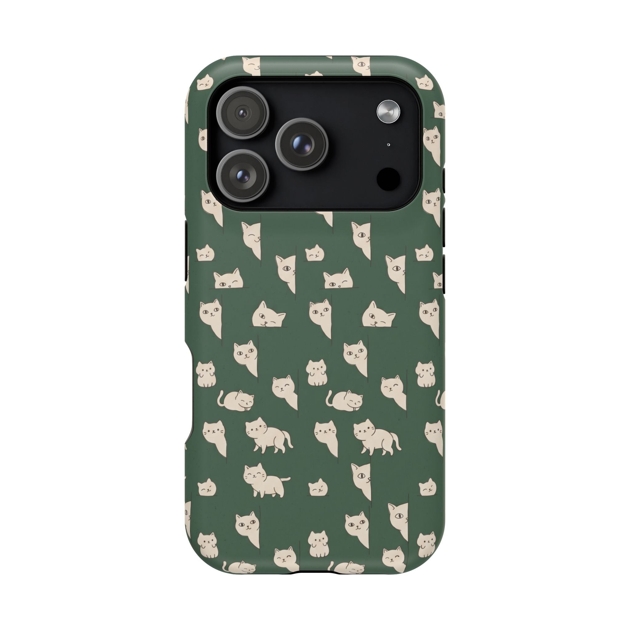 Green Cat Hard Case
