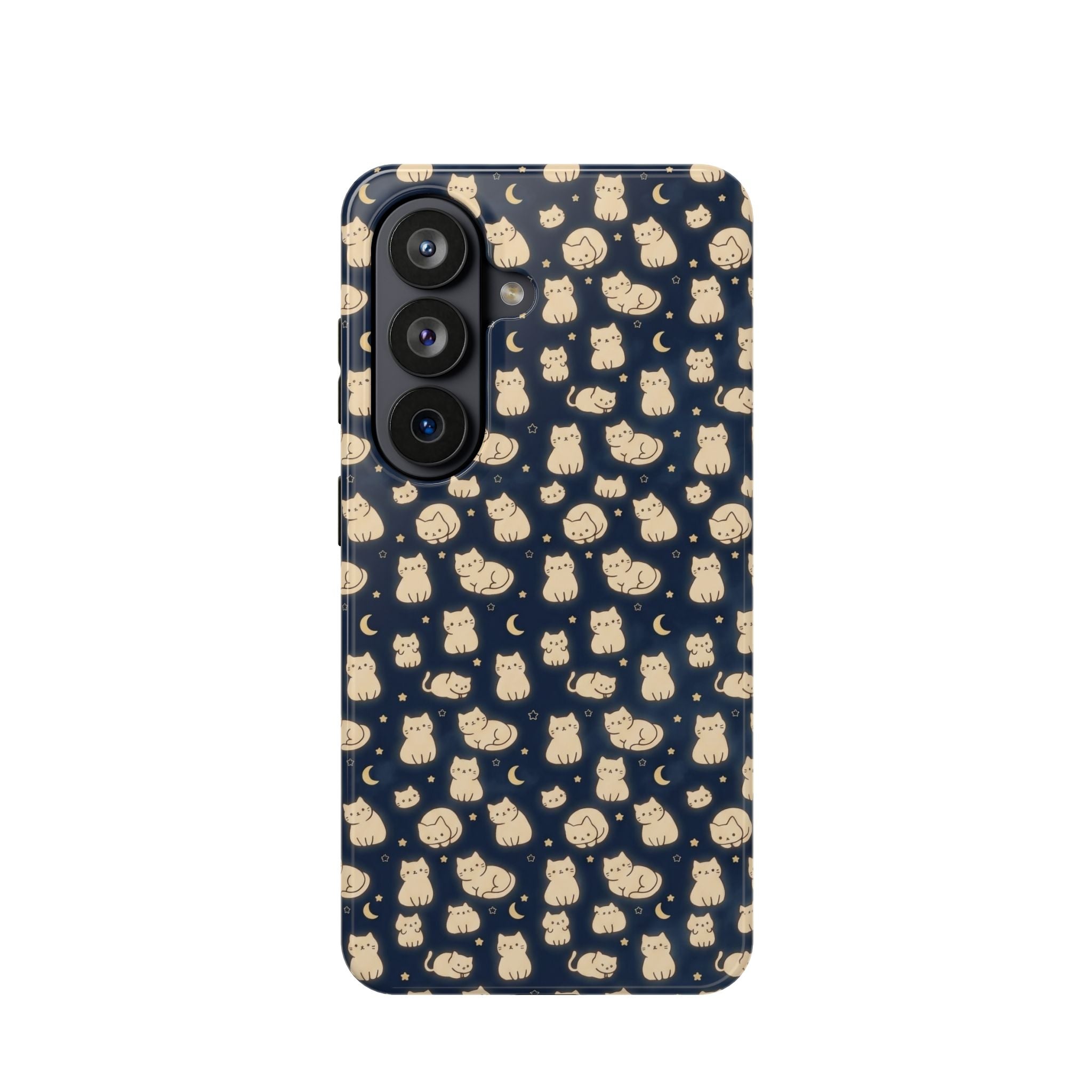 Glowy Cat Clear Hard Case