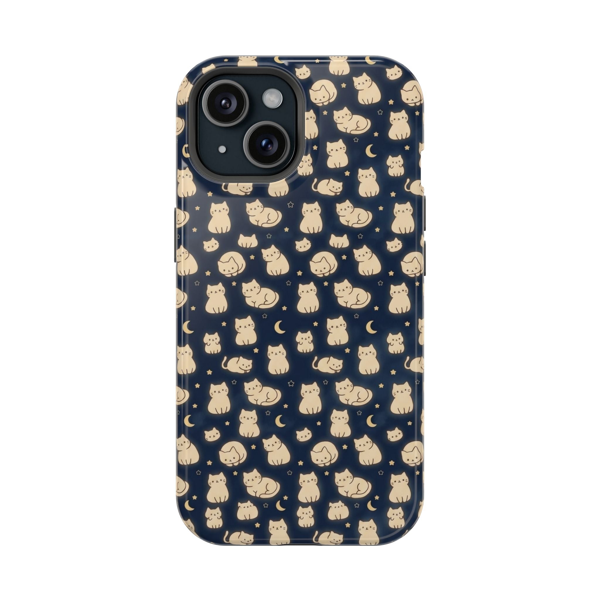 Glowy Cat Clear Hard Case