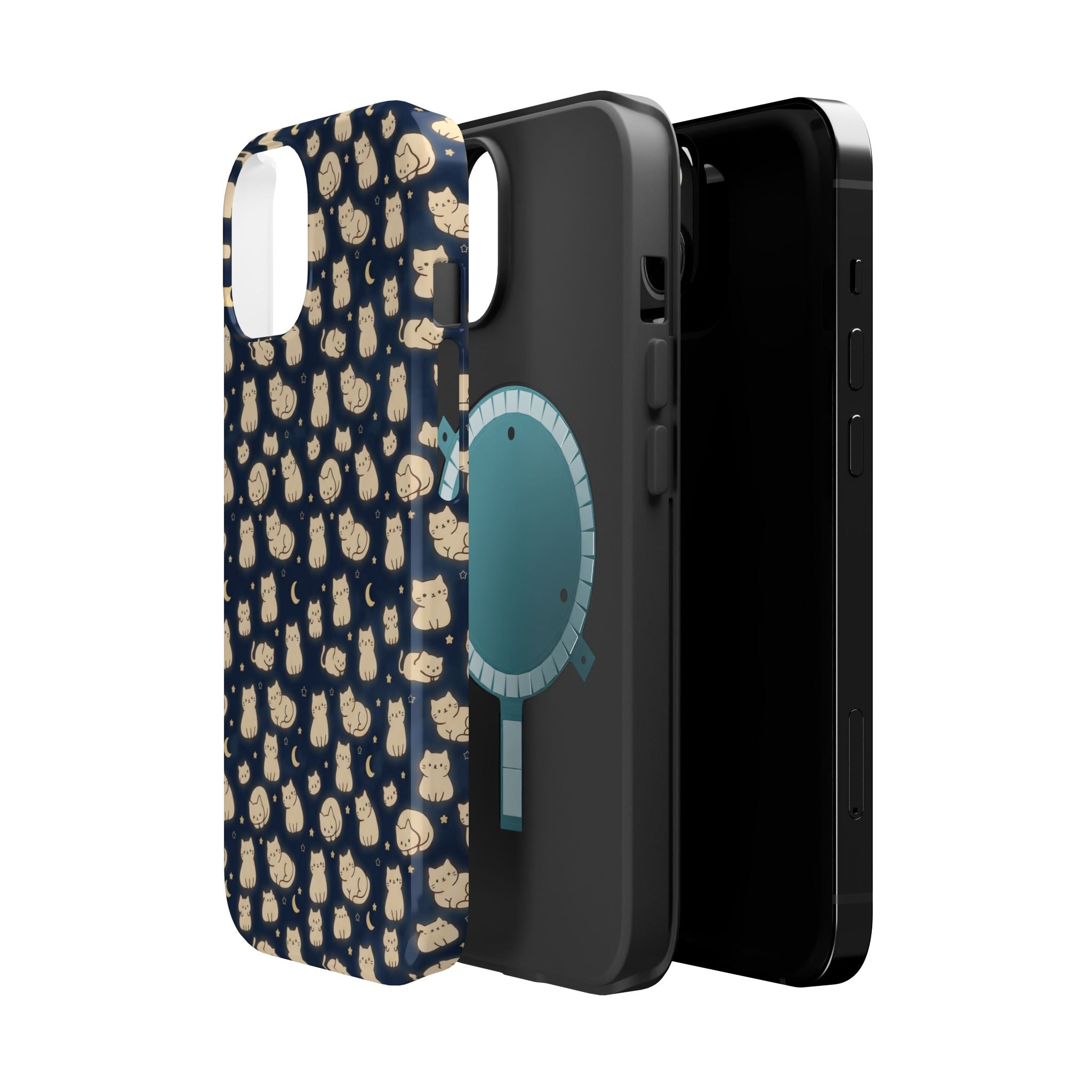 Glowy Cat Clear Hard Case