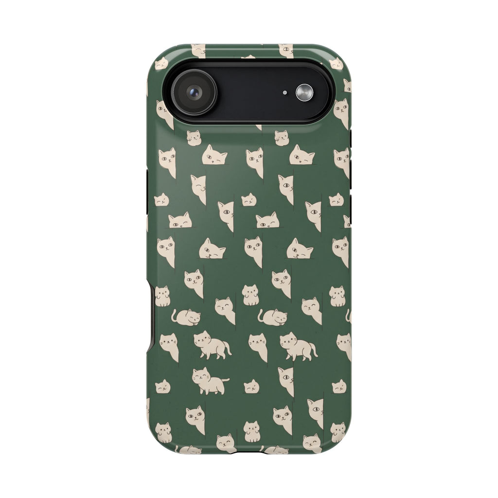 Green Cat Hard Case