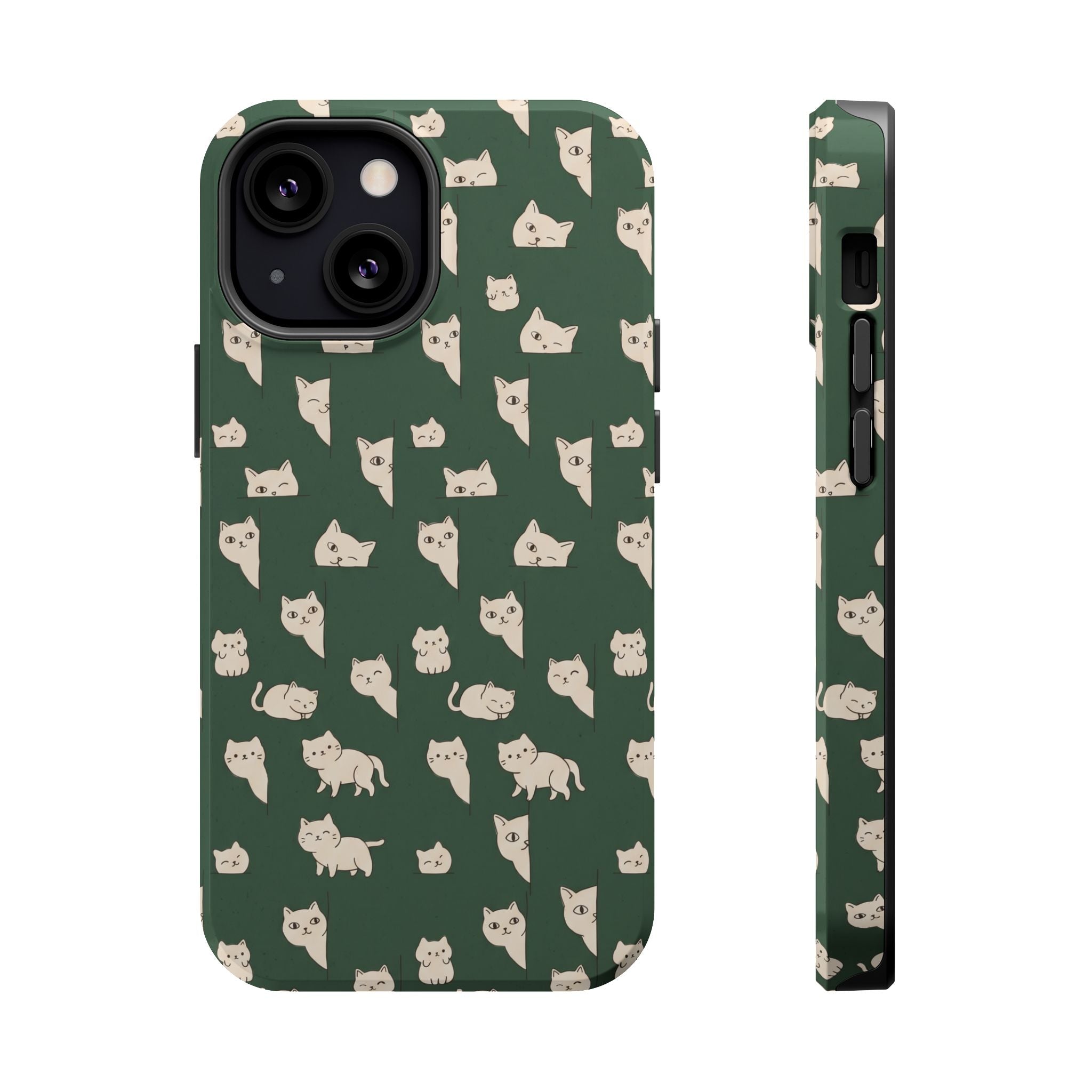 Green Cat Hard Case