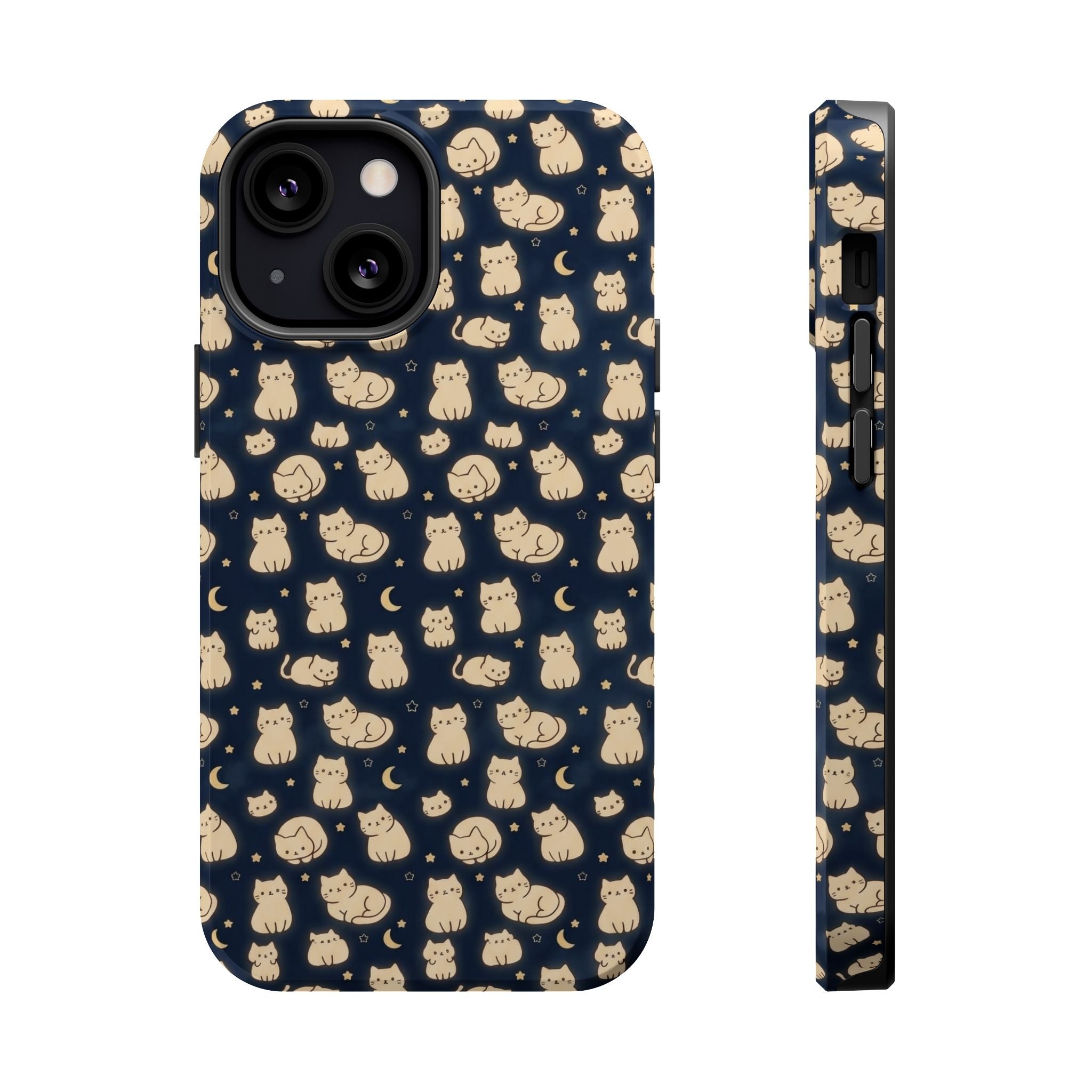 Glowy Cat Clear Hard Case