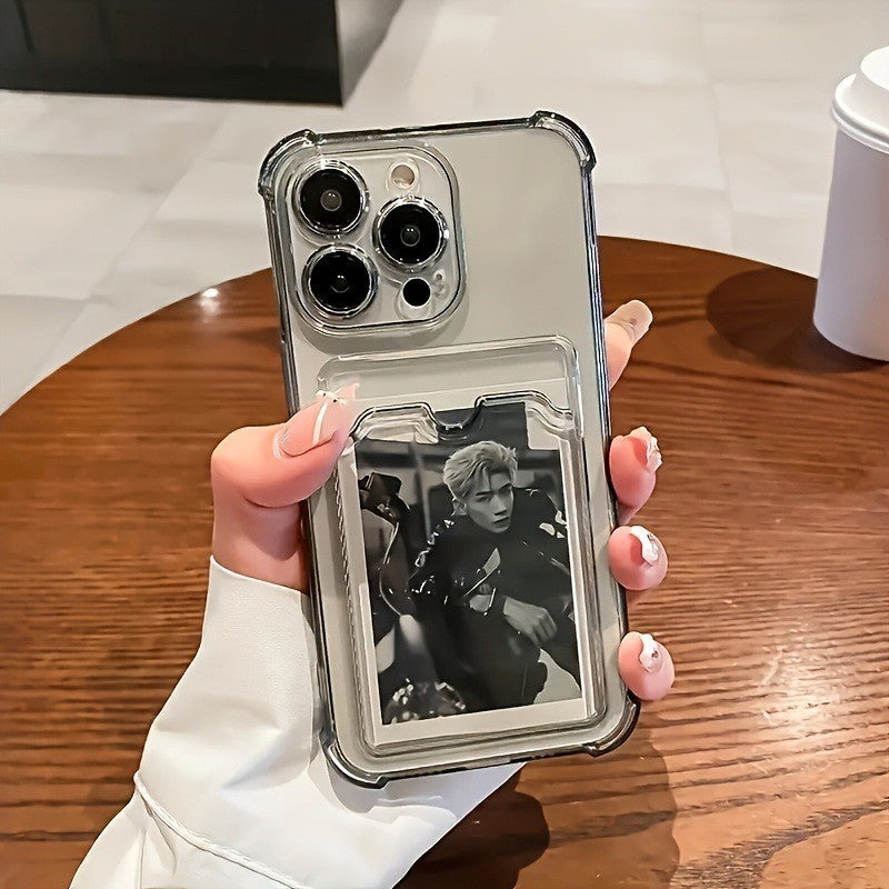 Card Holder Card Insert Phone Case Drop-resistant High-permeability Material