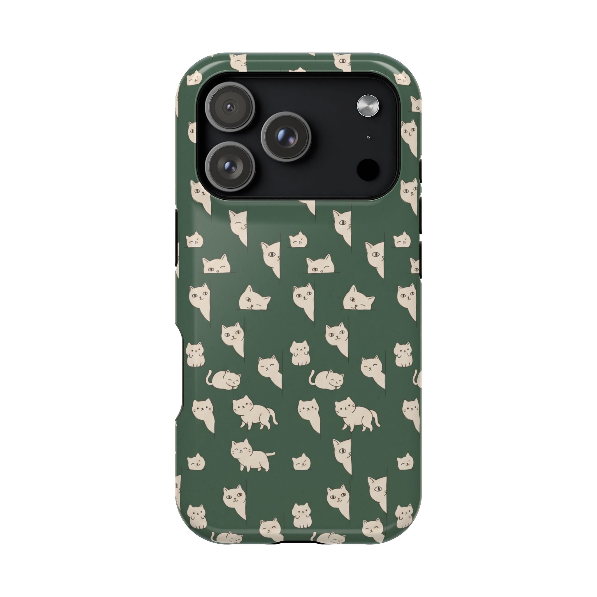 Green Cat Hard Case