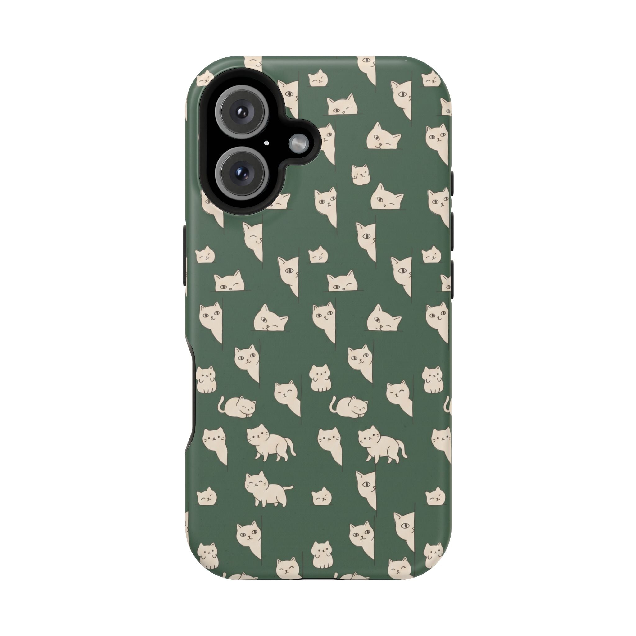 Green Cat Hard Case