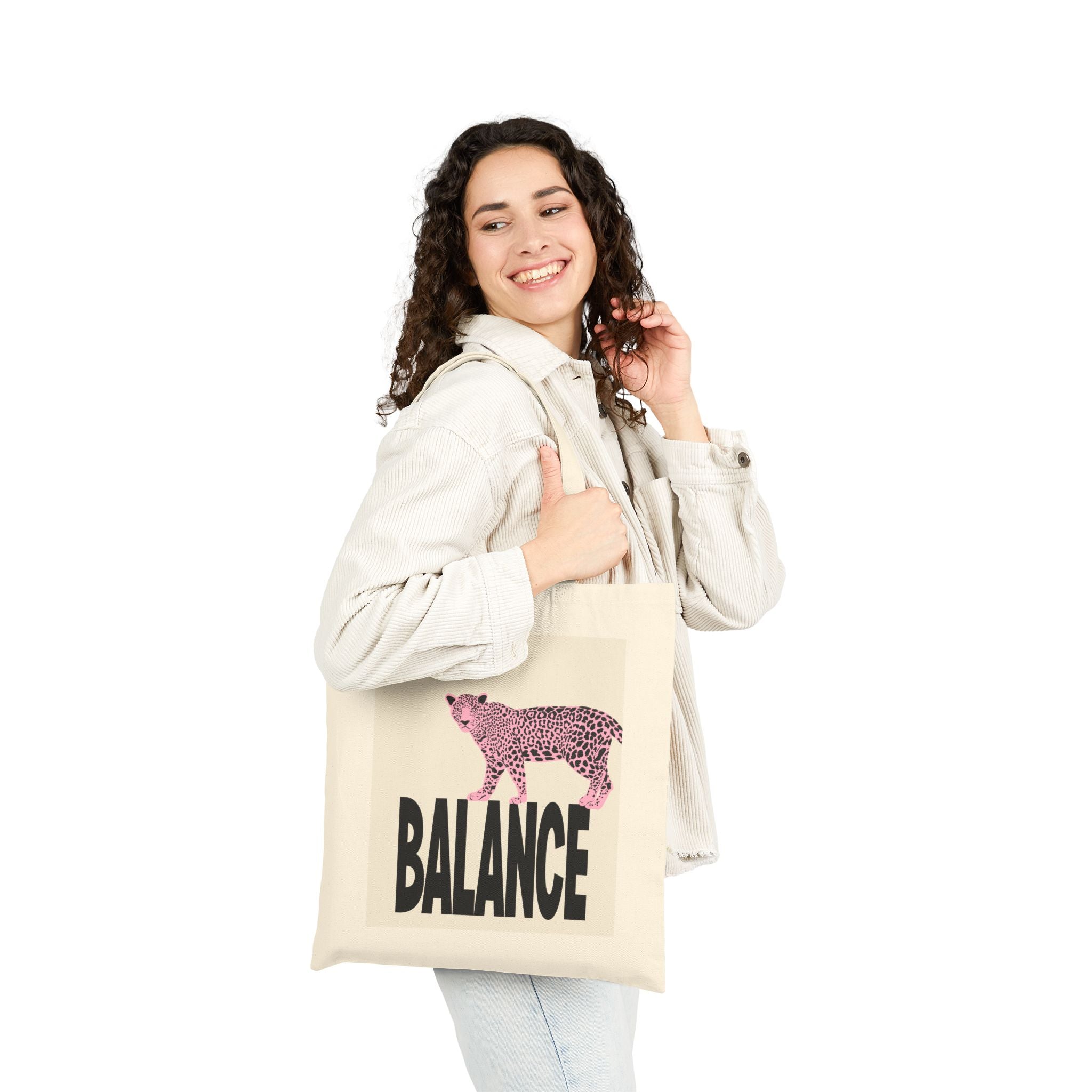 Pink Panther Cotton Canvas Tote Bag