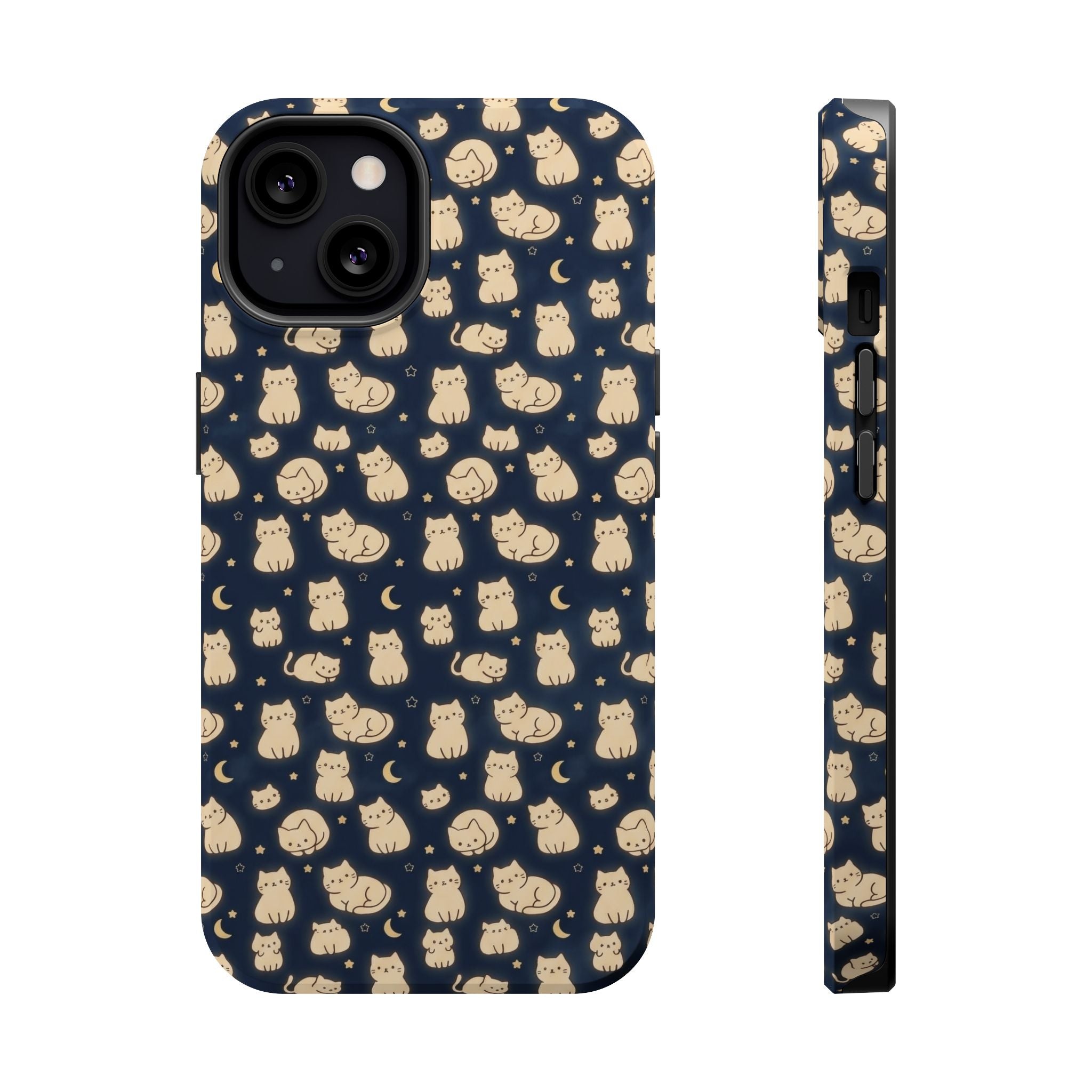 Glowy Cat Clear Hard Case