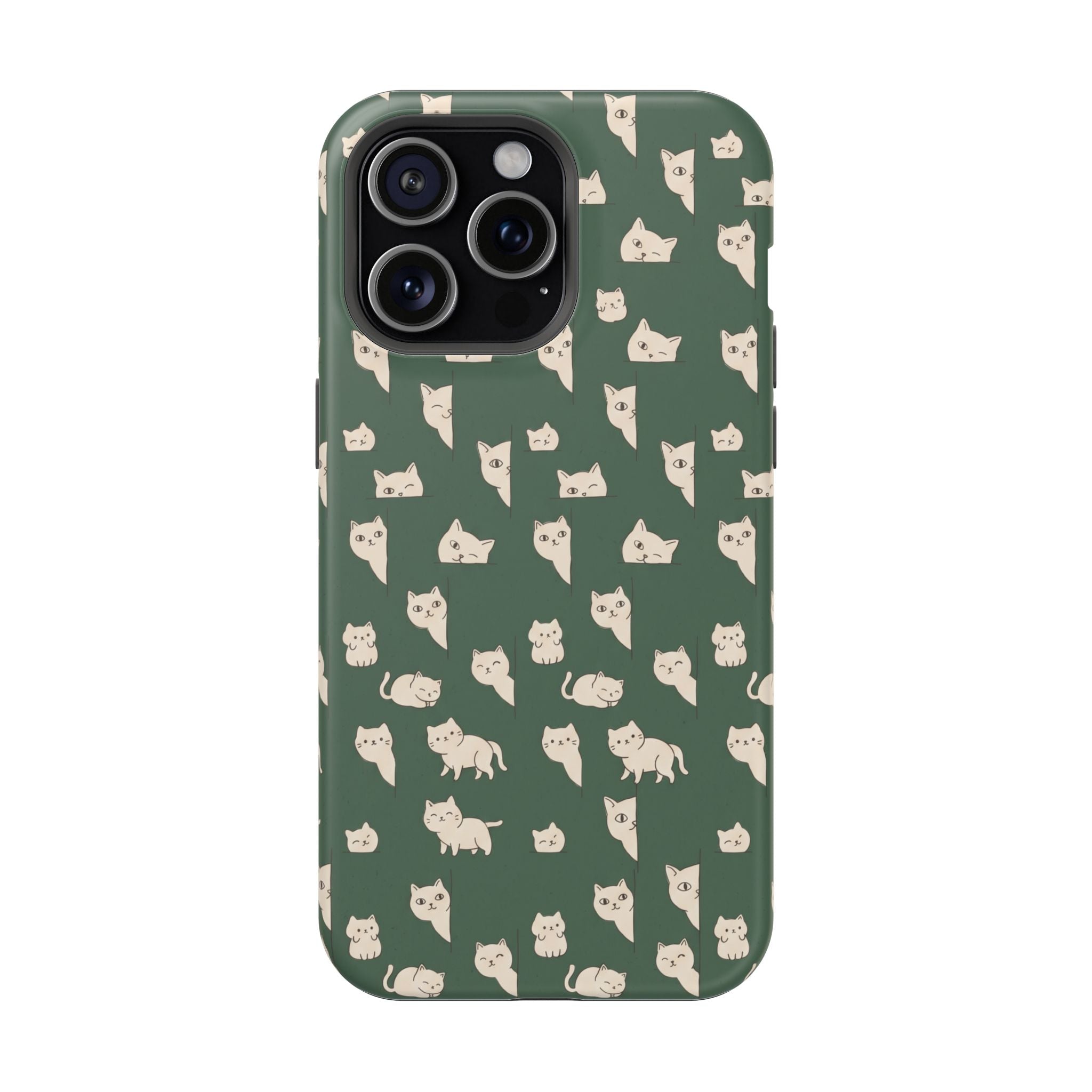Green Cat Hard Case