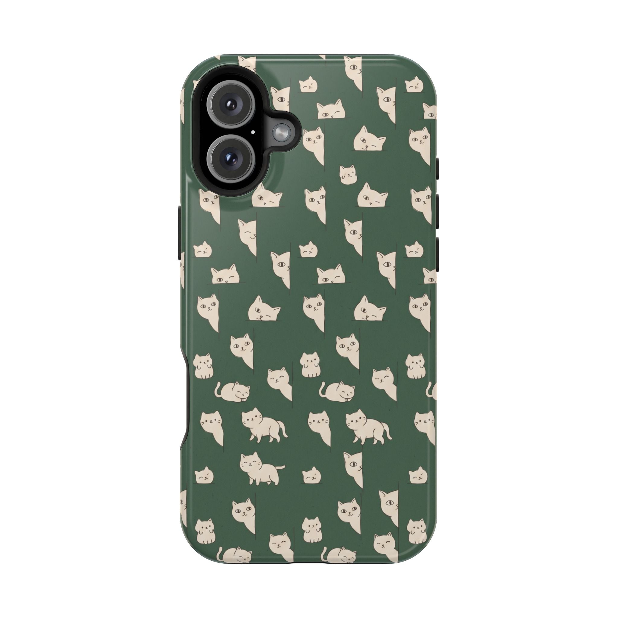 Green Cat Hard Case