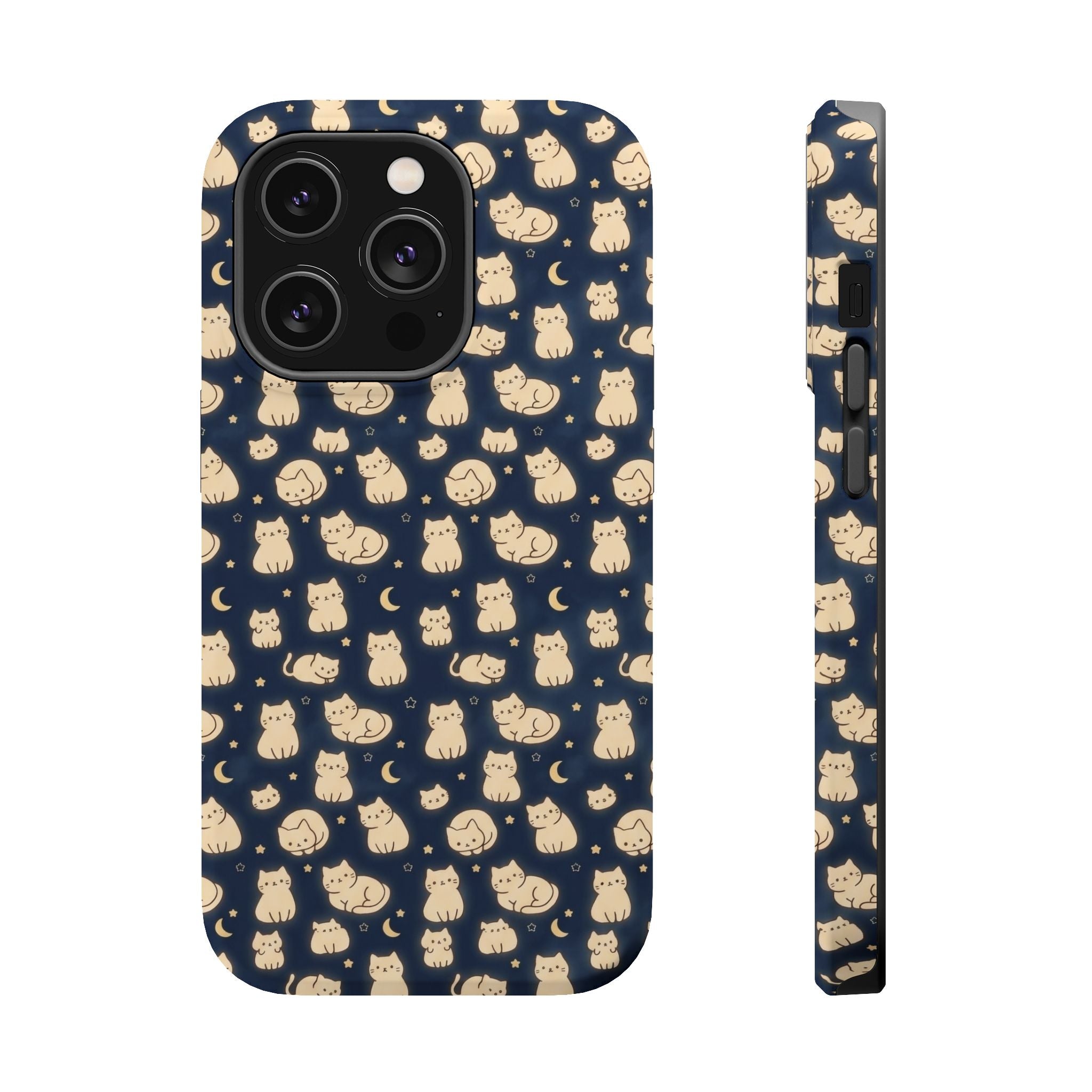 Glowy Cat Clear Hard Case