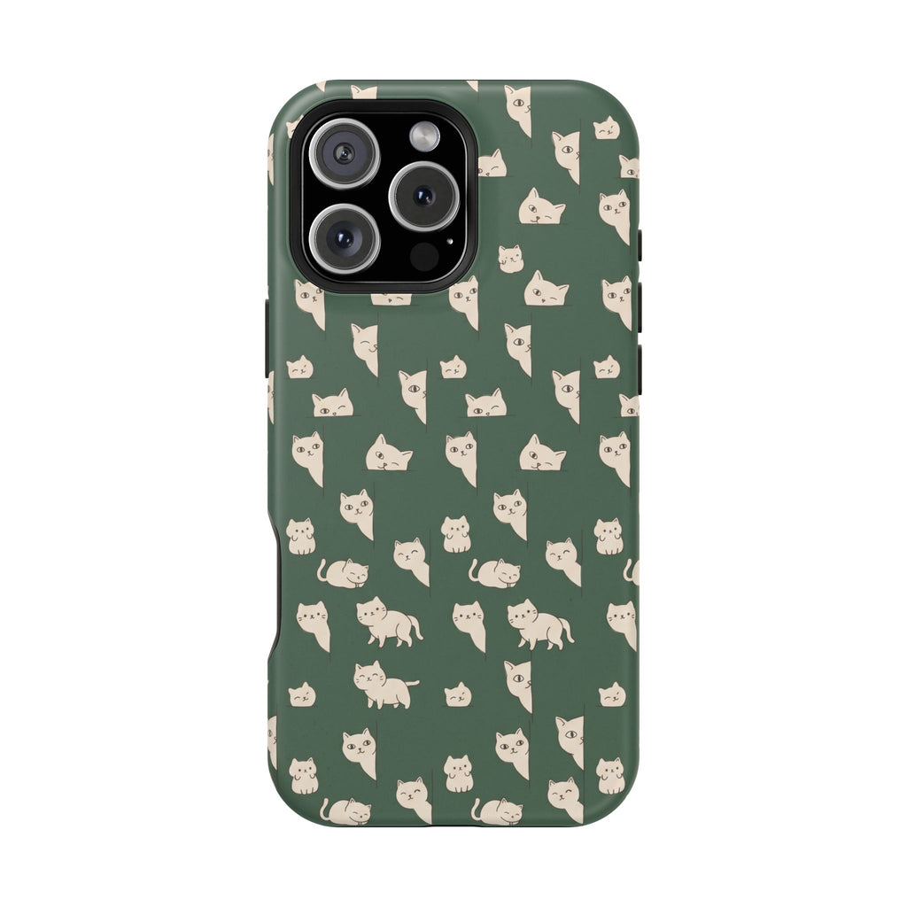 Green Cat Hard Case