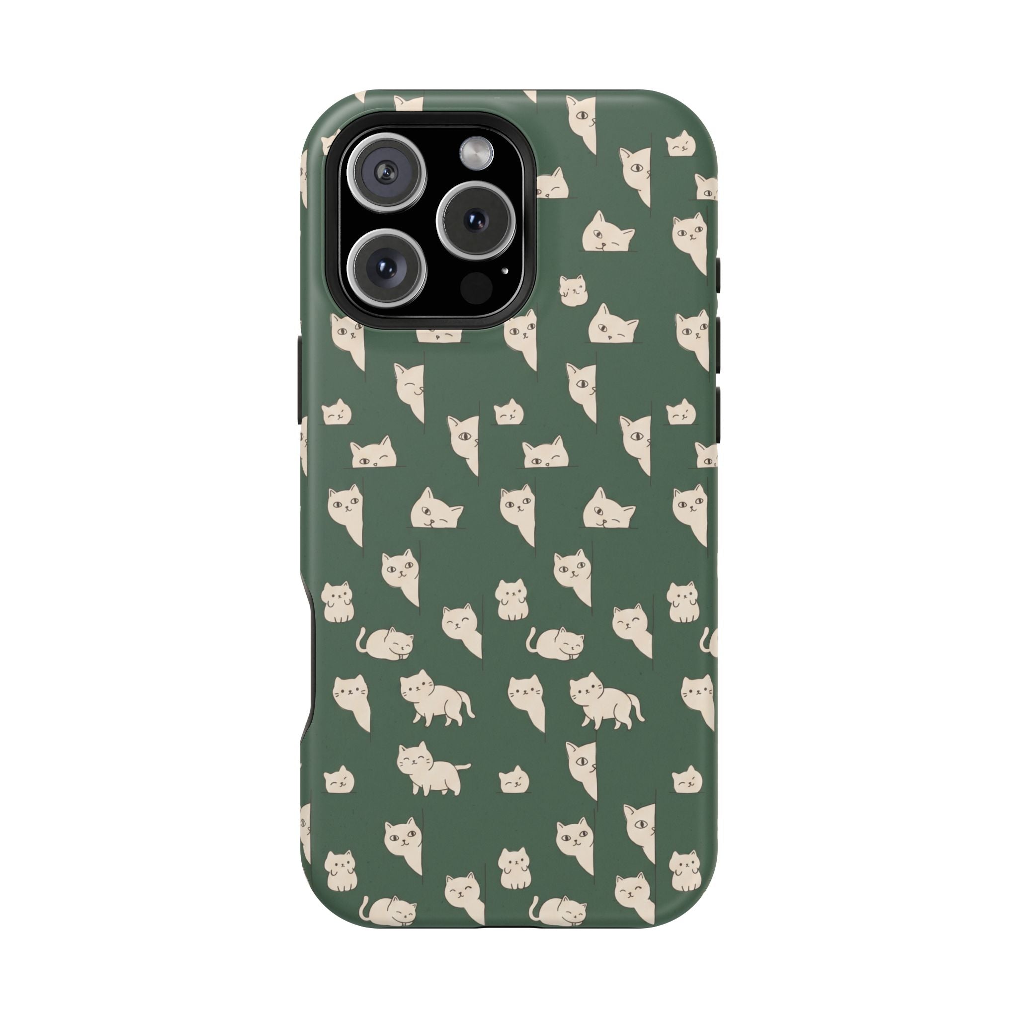 Green Cat Hard Case