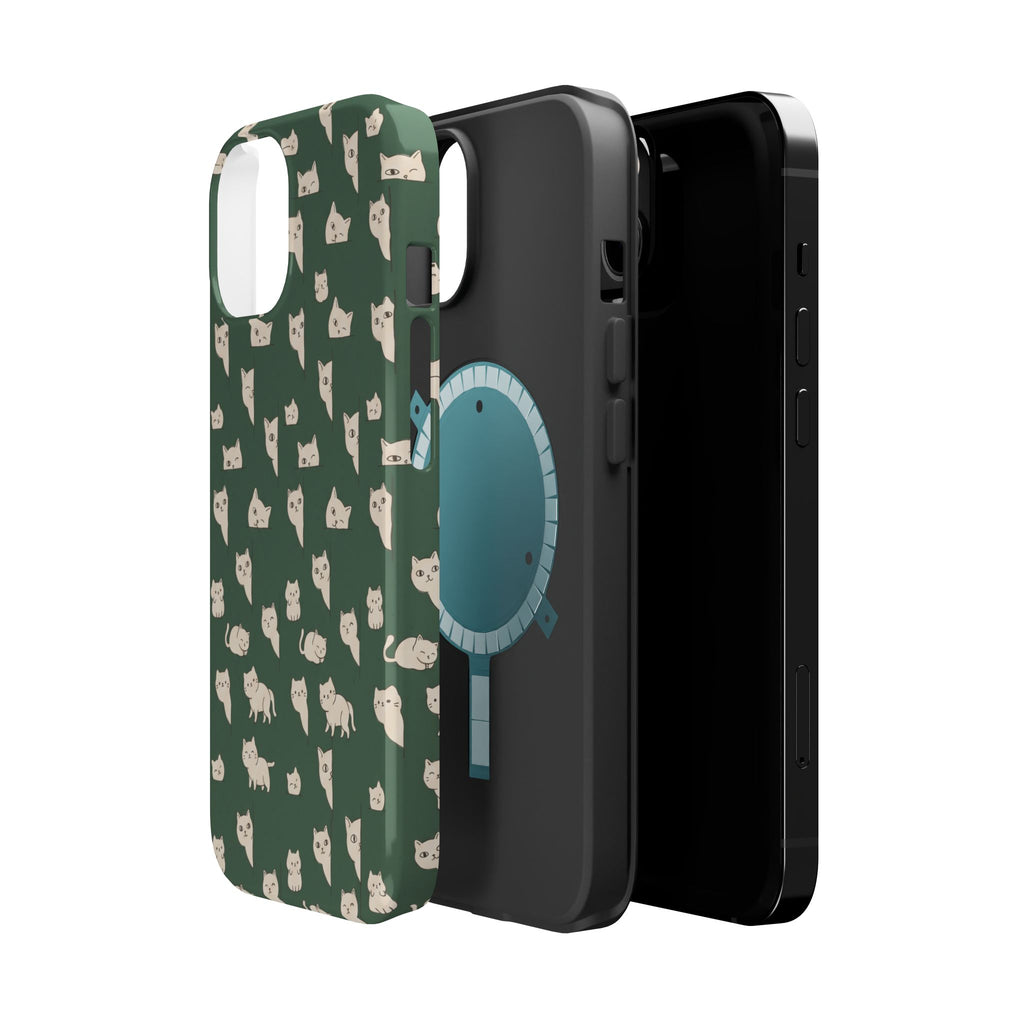 Green Cat Hard Case