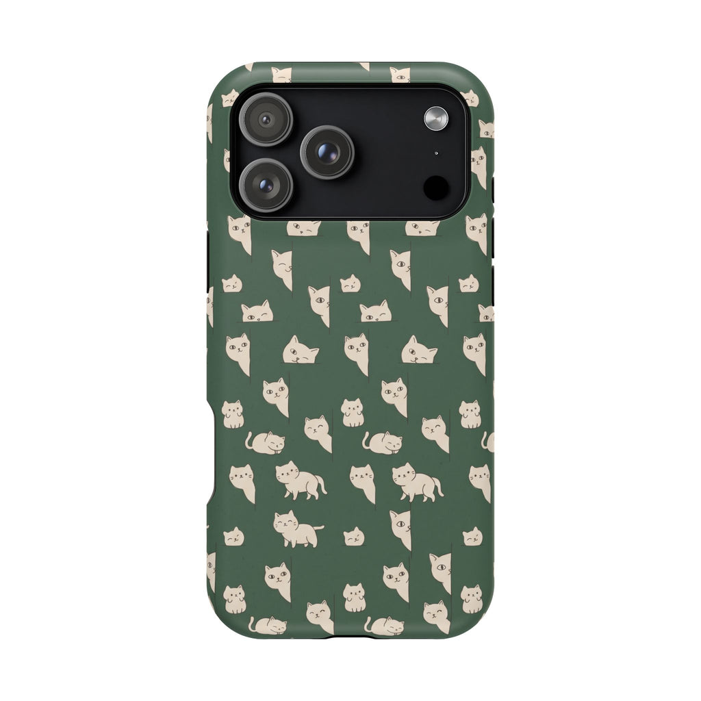 Green Cat Hard Case