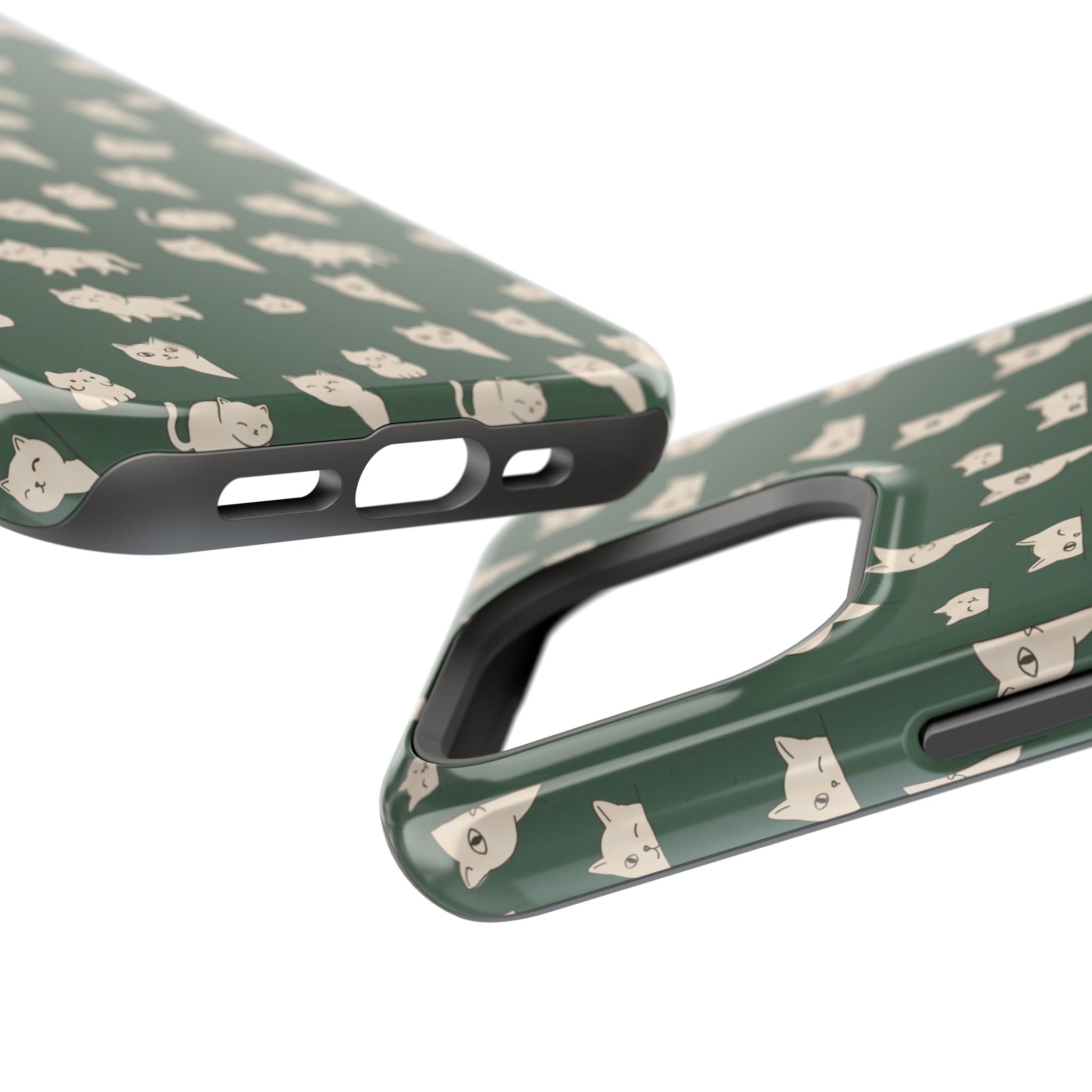 Green Cat Hard Case