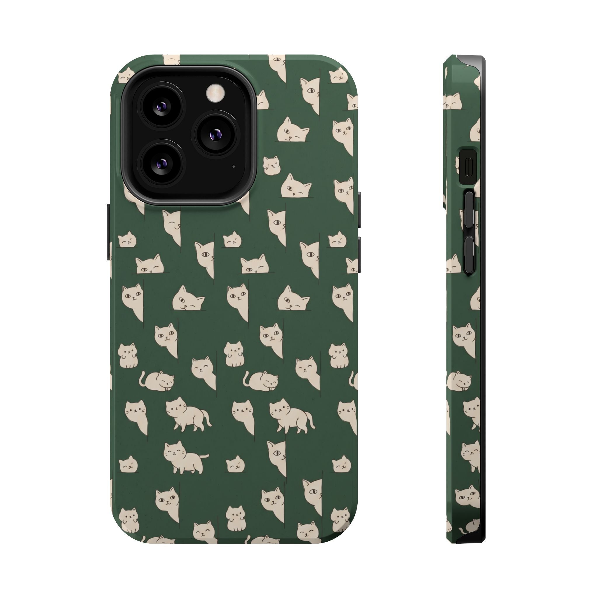 Green Cat Hard Case