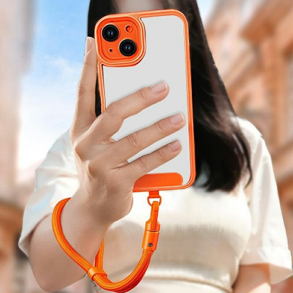 Adjustable Wrist Strap Self-Locking Phone Lanyard with Tether Tab, 360-Degree Rotating Hook
