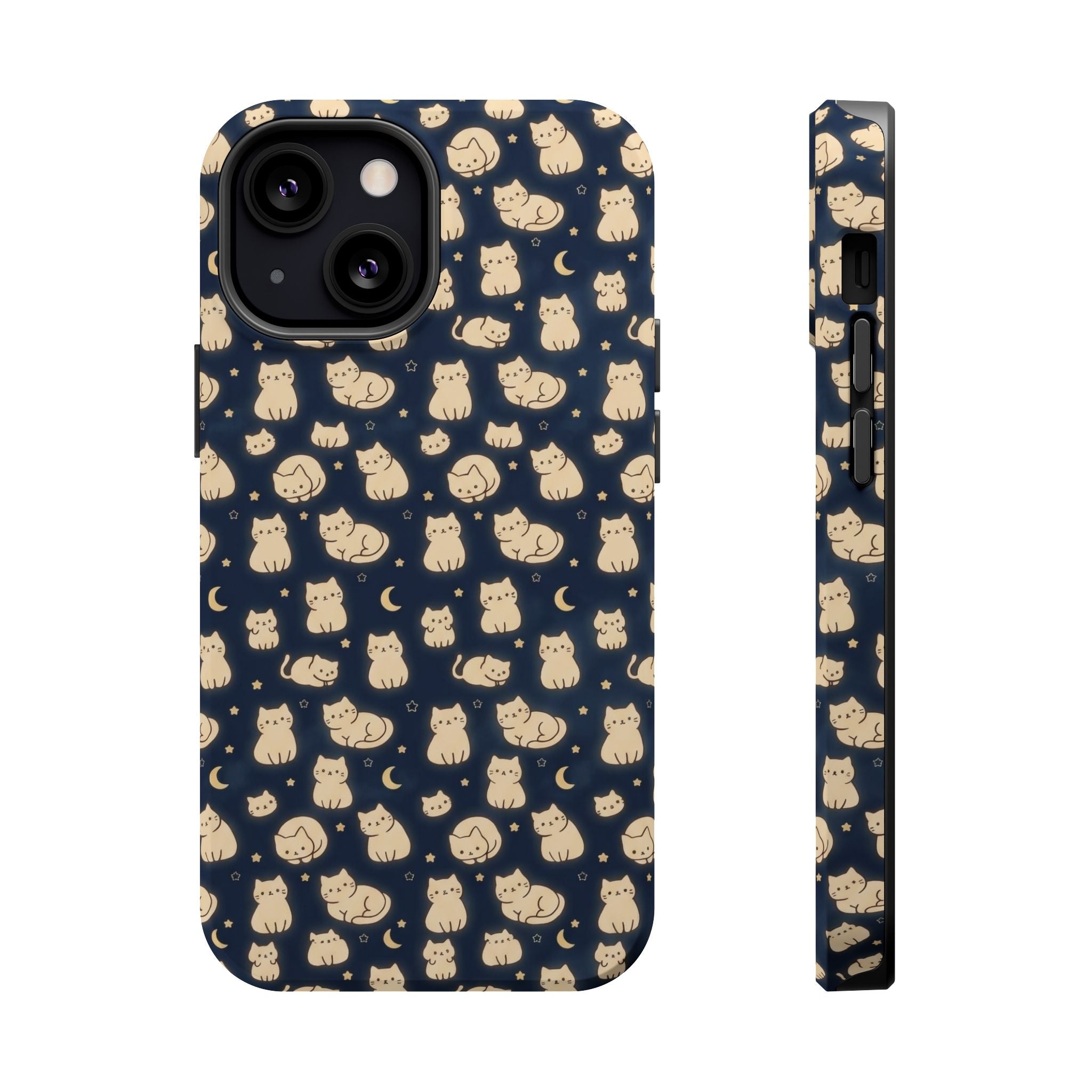 Glowy Cat Clear Hard Case
