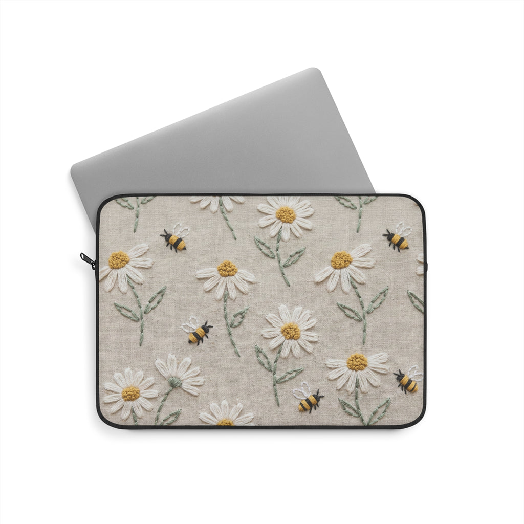 Bee & Flower Laptop Sleeve