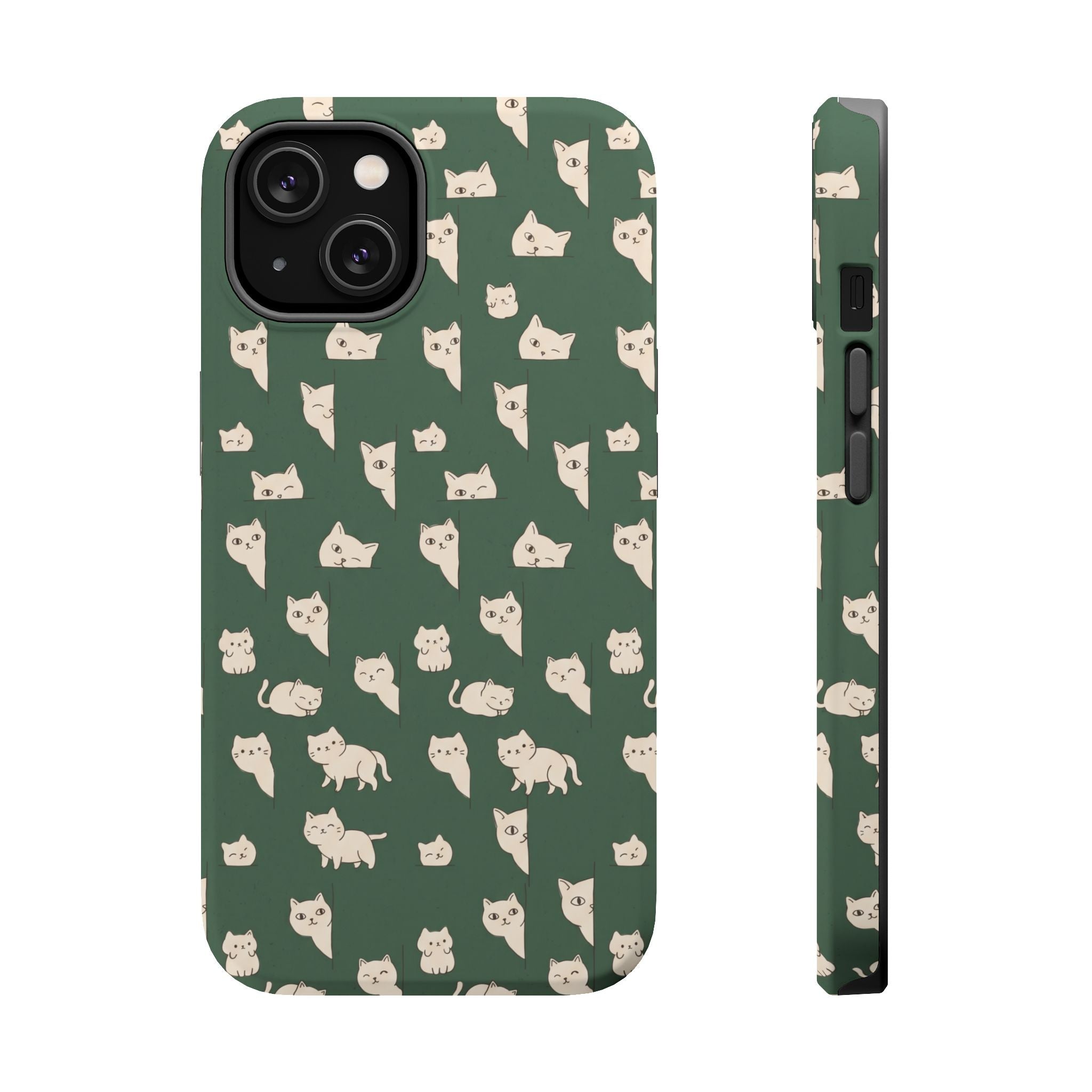 Green Cat Hard Case