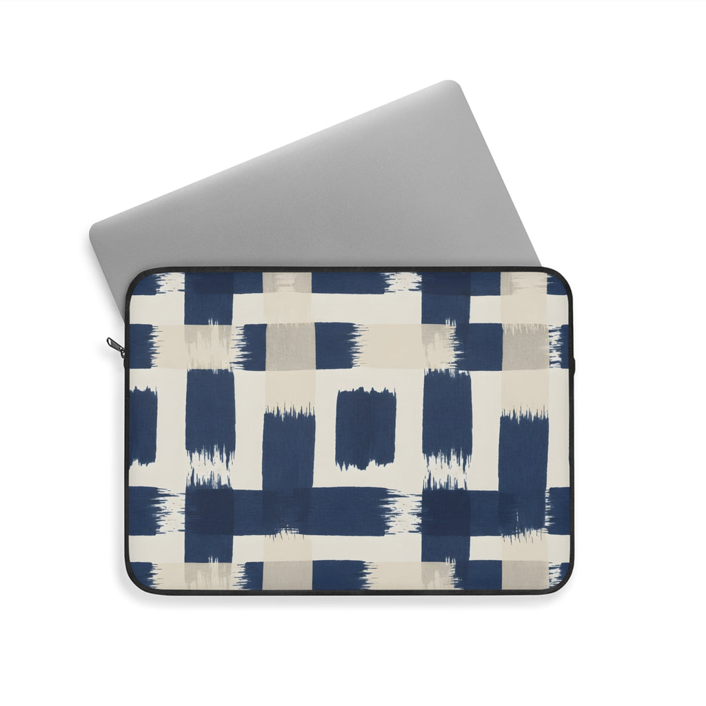 Indigo Check Laptop Sleeve
