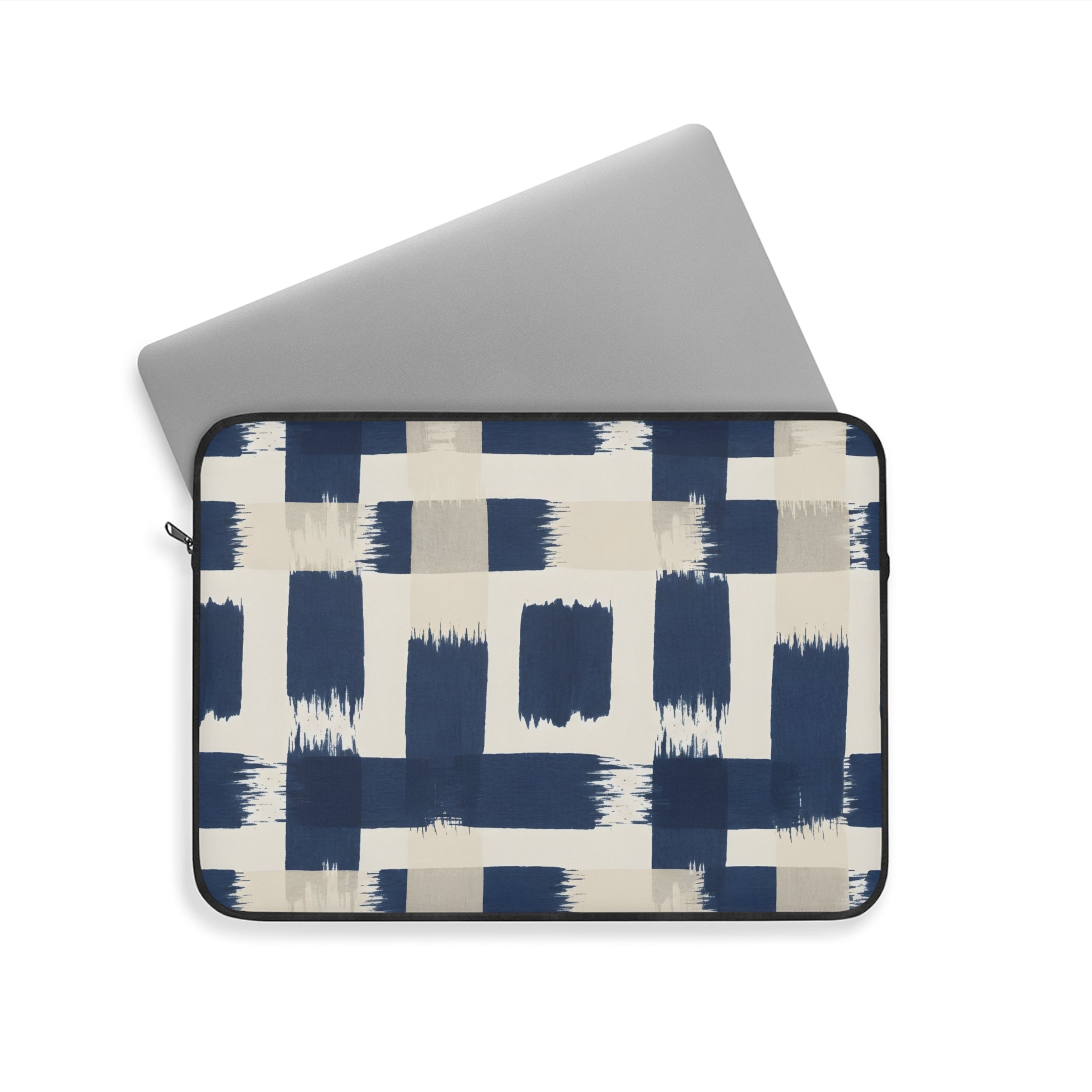 Indigo Check Laptop Sleeve