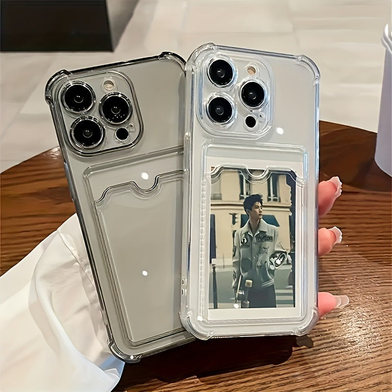 Card Holder Card Insert Phone Case Drop-resistant High-permeability Material