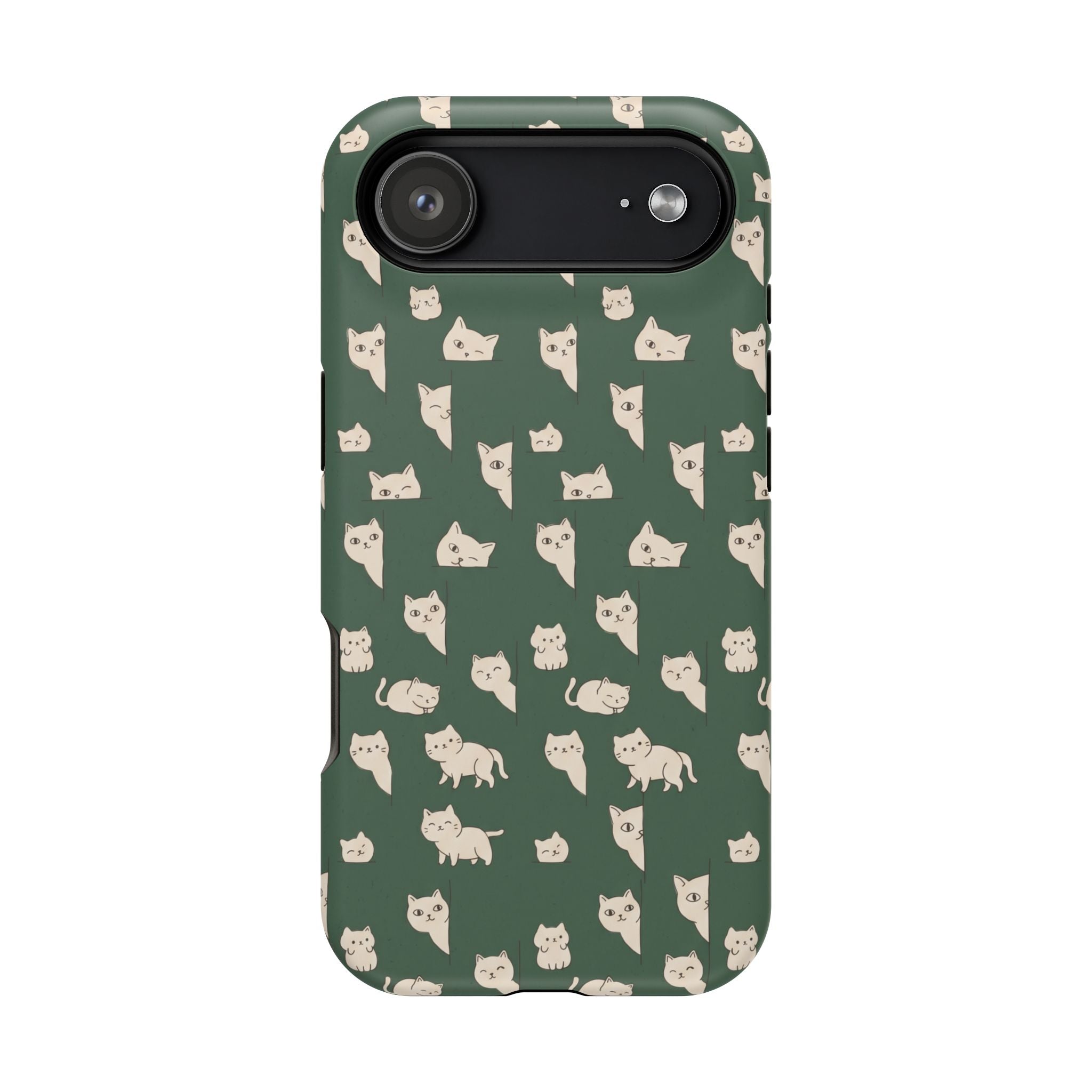 Green Cat Hard Case