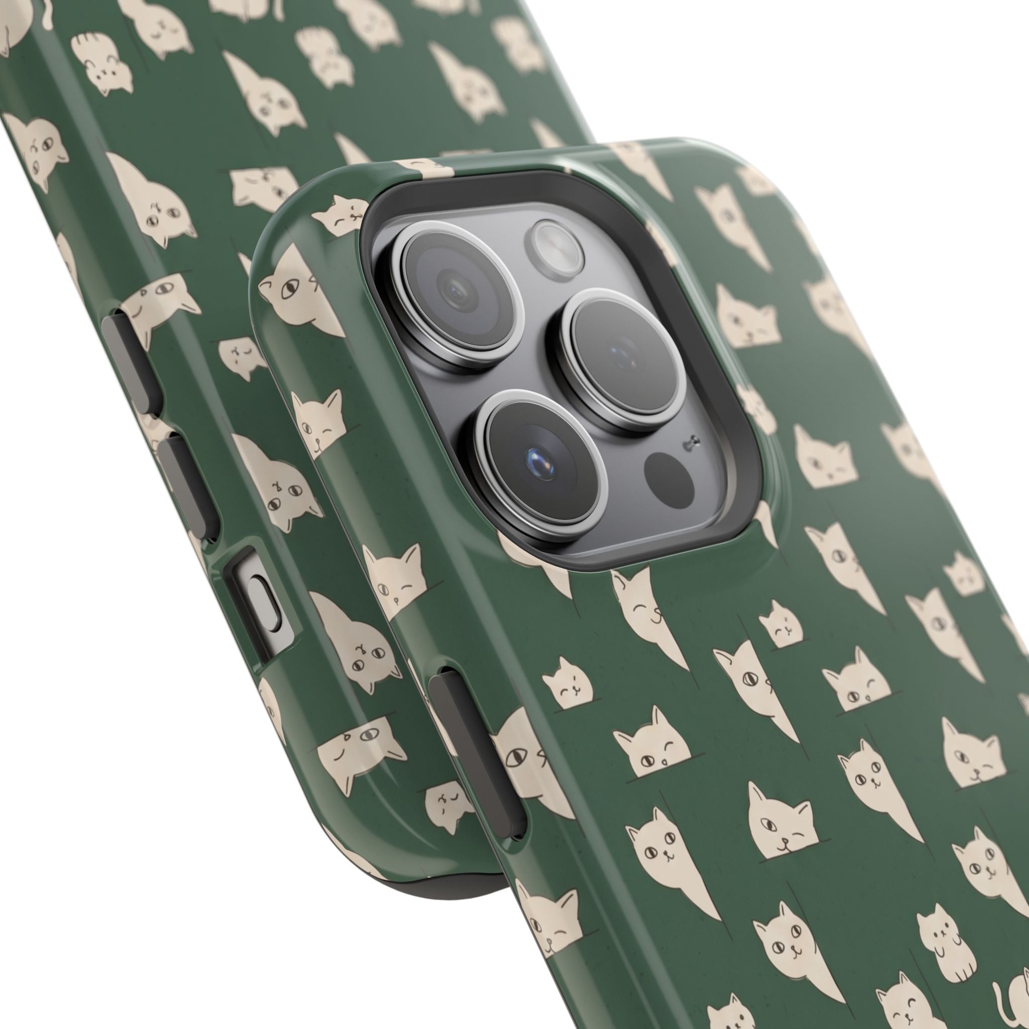 Green Cat Hard Case