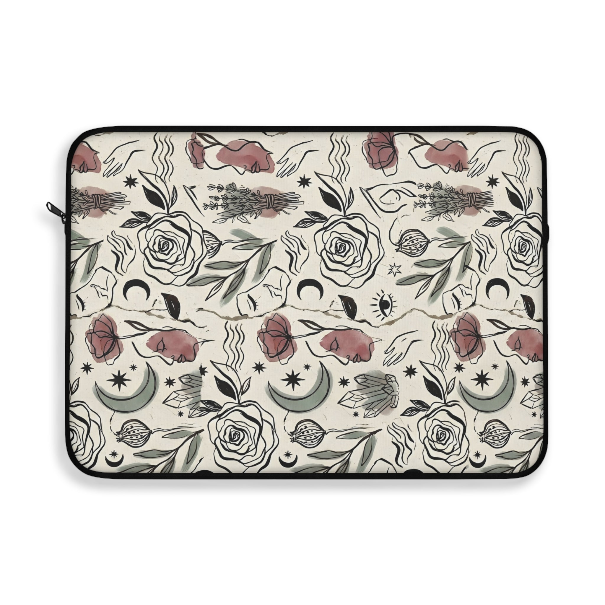 Moon & Flower Laptop Sleeve