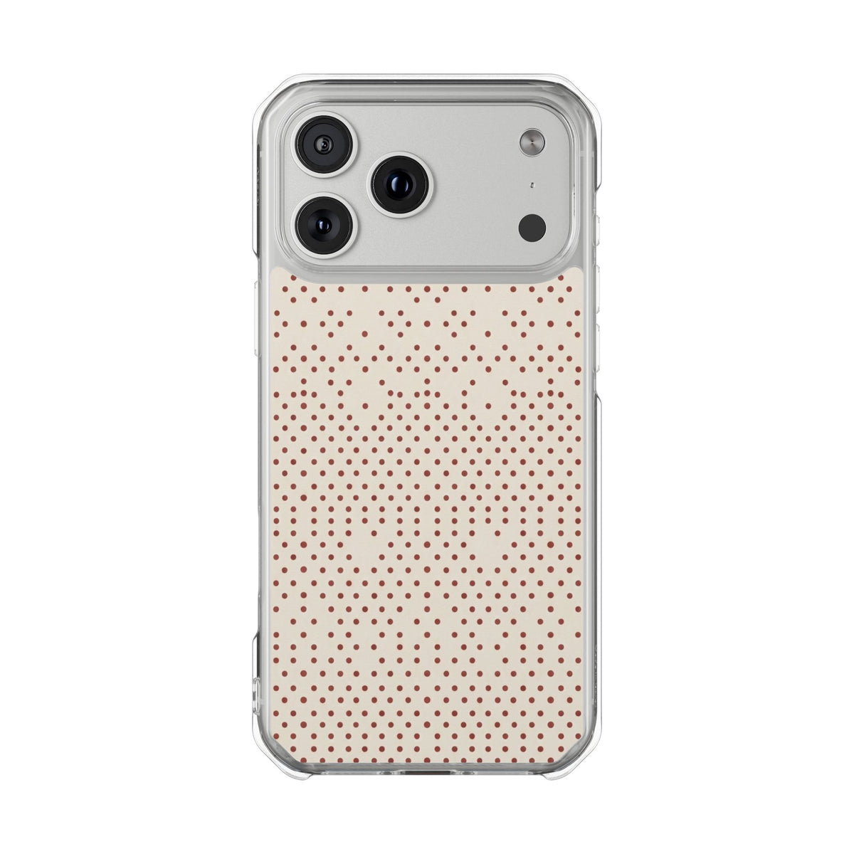Cinnamon Dots Clear Impact Cases